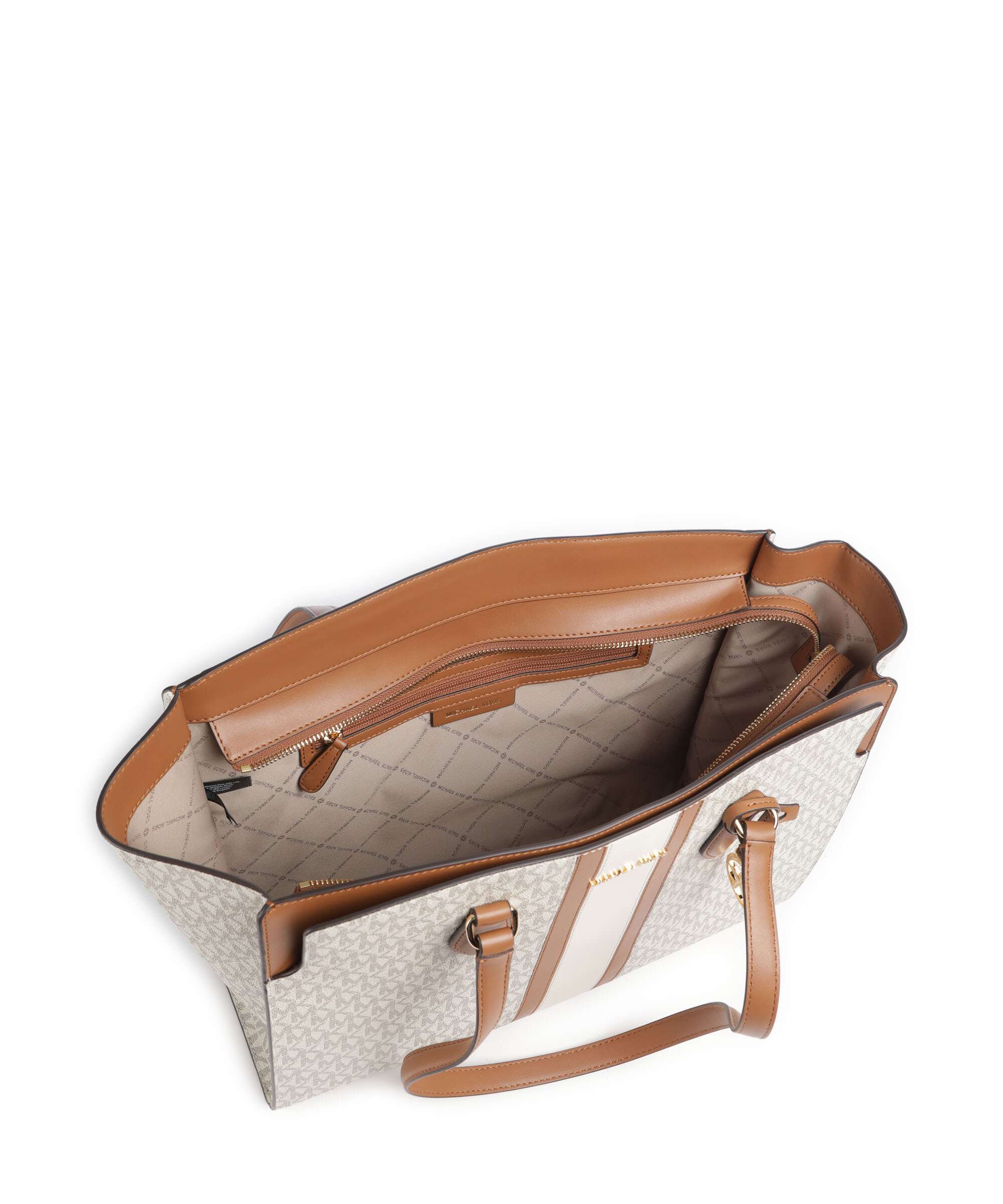 Michael Kors Becca Large Cabas vanilla/acorn - Image 5