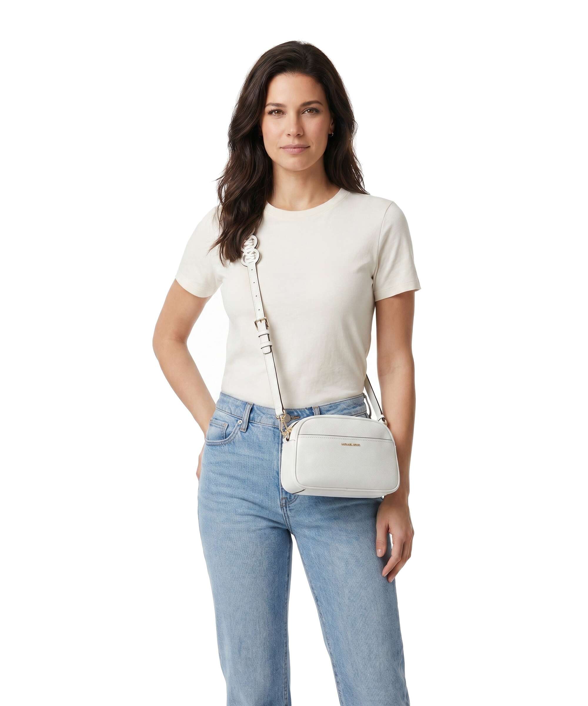 Michael Kors Jet Set Small Sac bandoulière optic white - Image 3