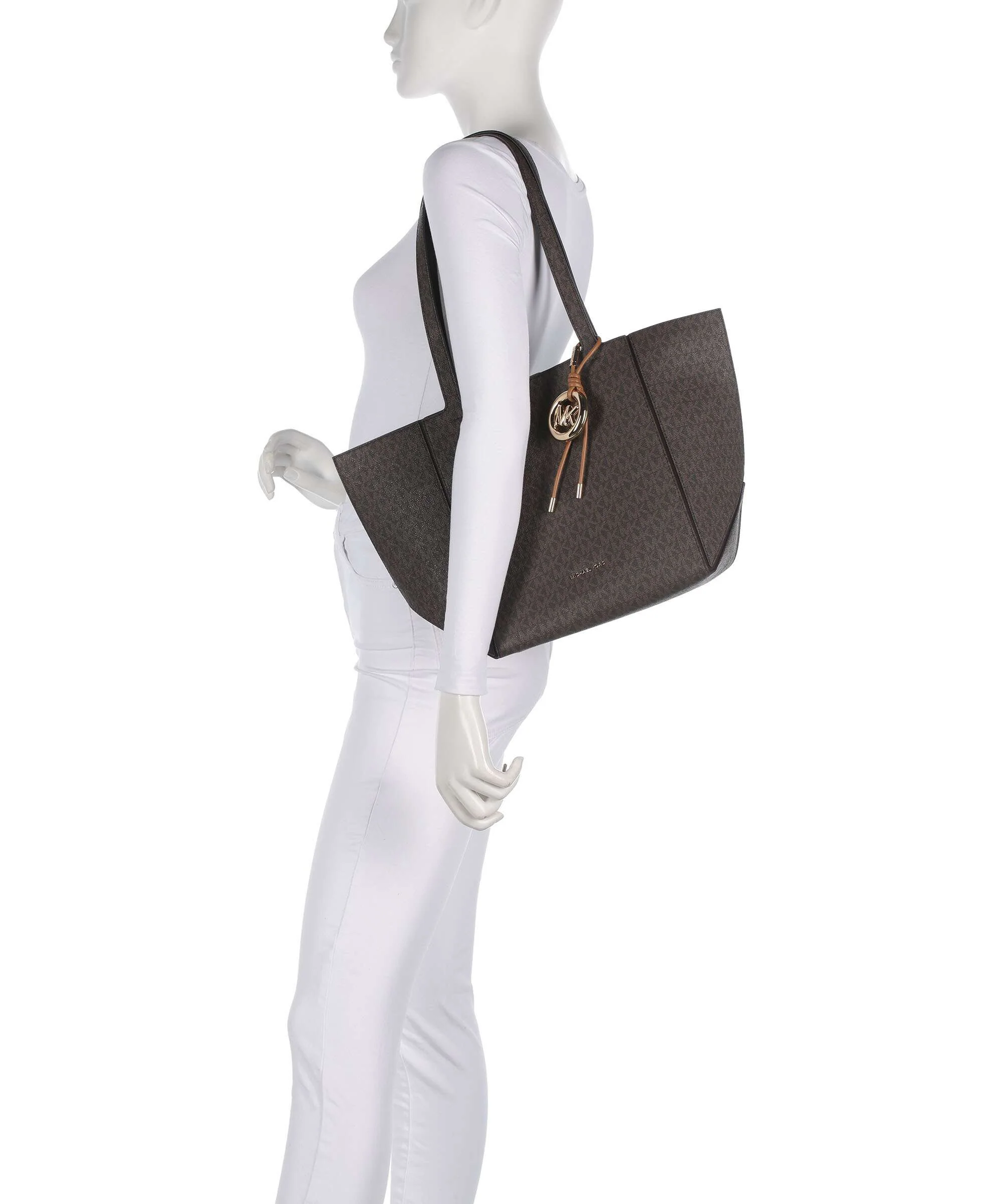 Michael Kors Jordi Medium Cabas brown/acorn - Image 3