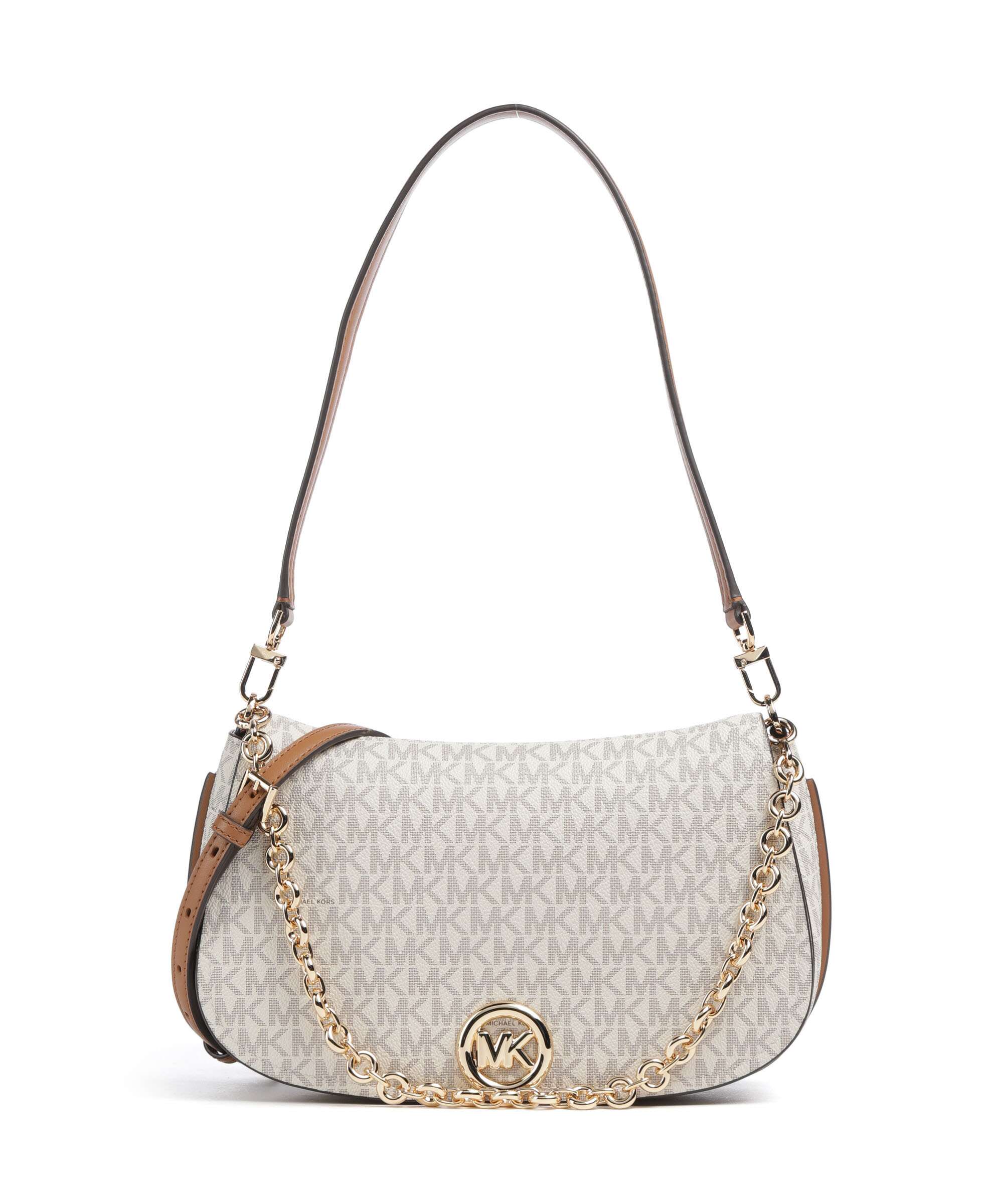 Michael Kors Nolita Medium Sac porté épaule vanilla/acorn