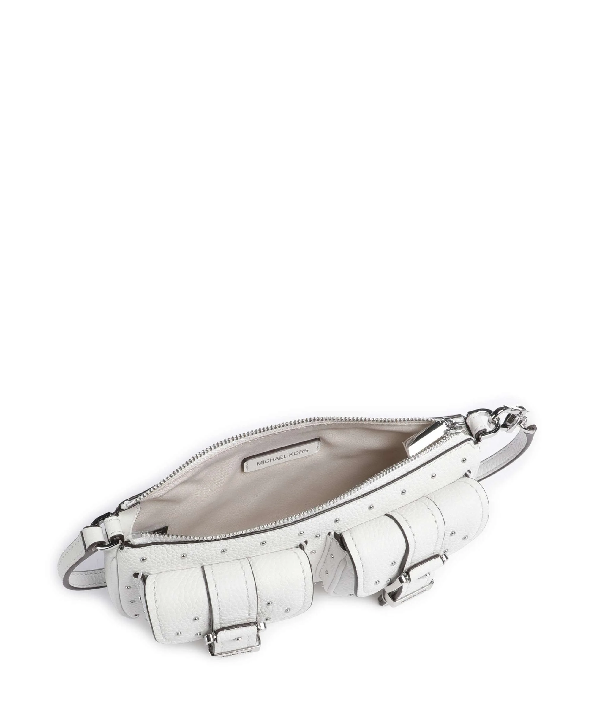 Michael Kors Zoe Small Sac porté épaule optic white - Image 6