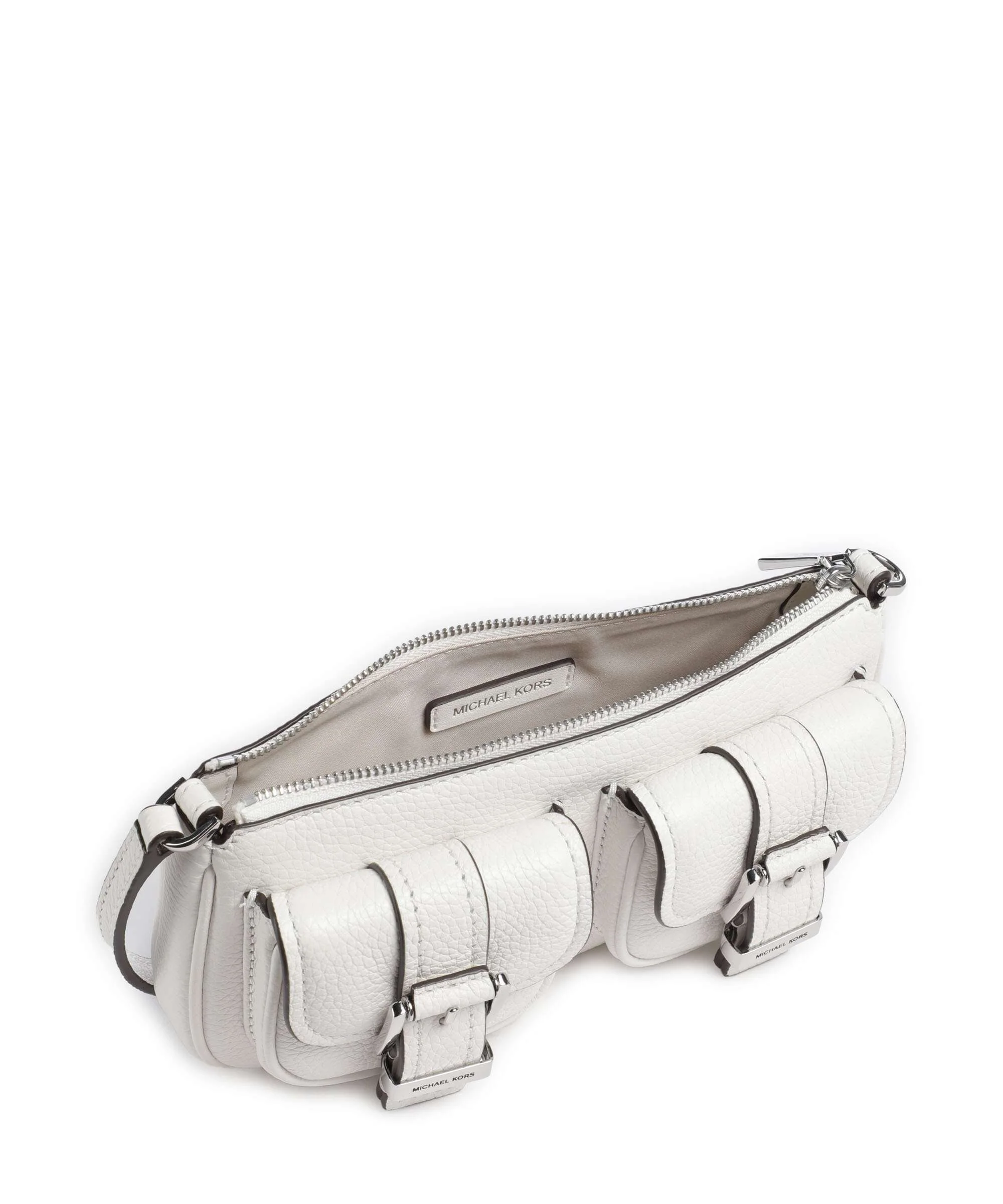 Michael Kors Zoe Small Sac porté épaule optic white - Image 6