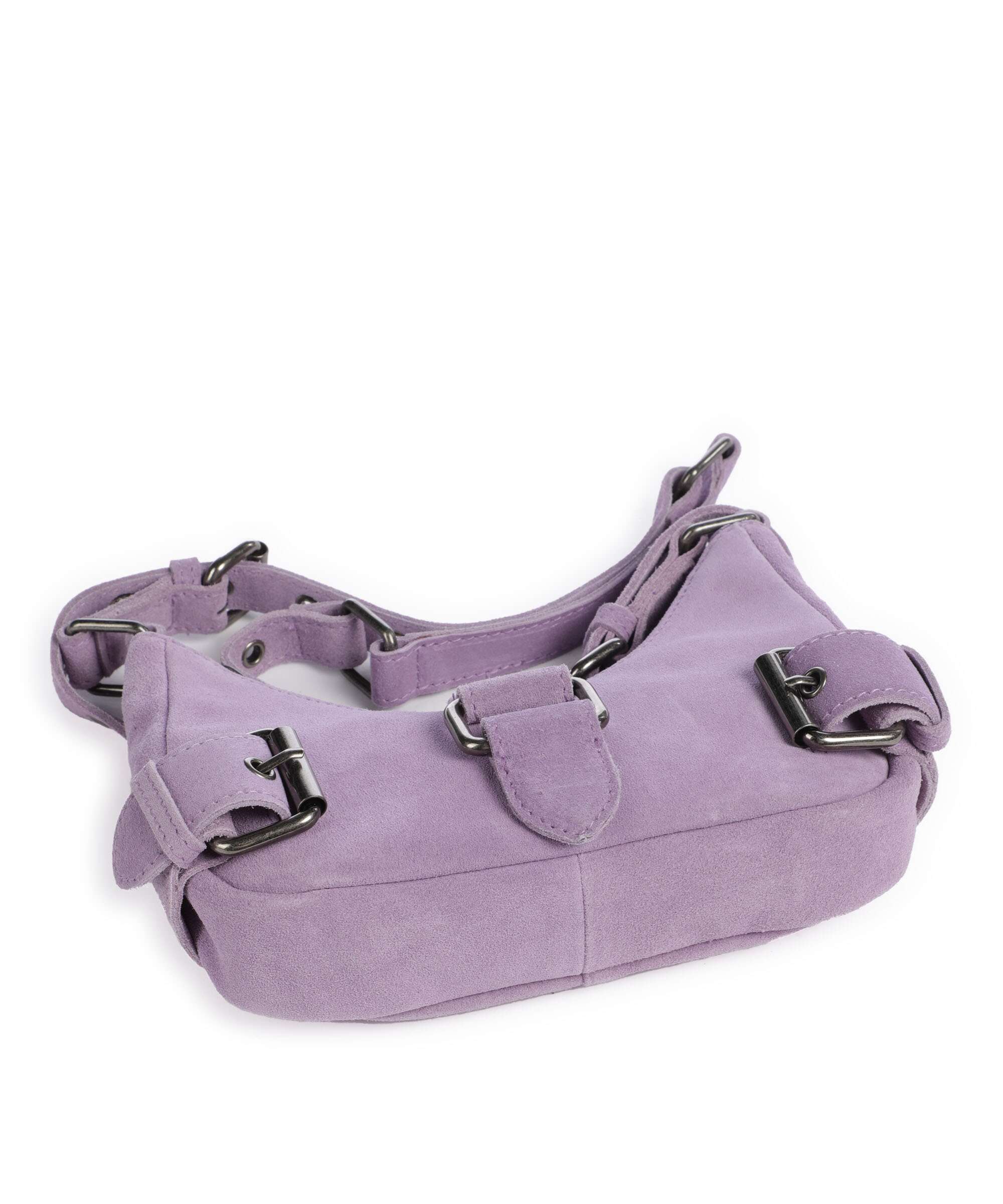 Núnoo Suede Palma Sac porté épaule purple - Image 5