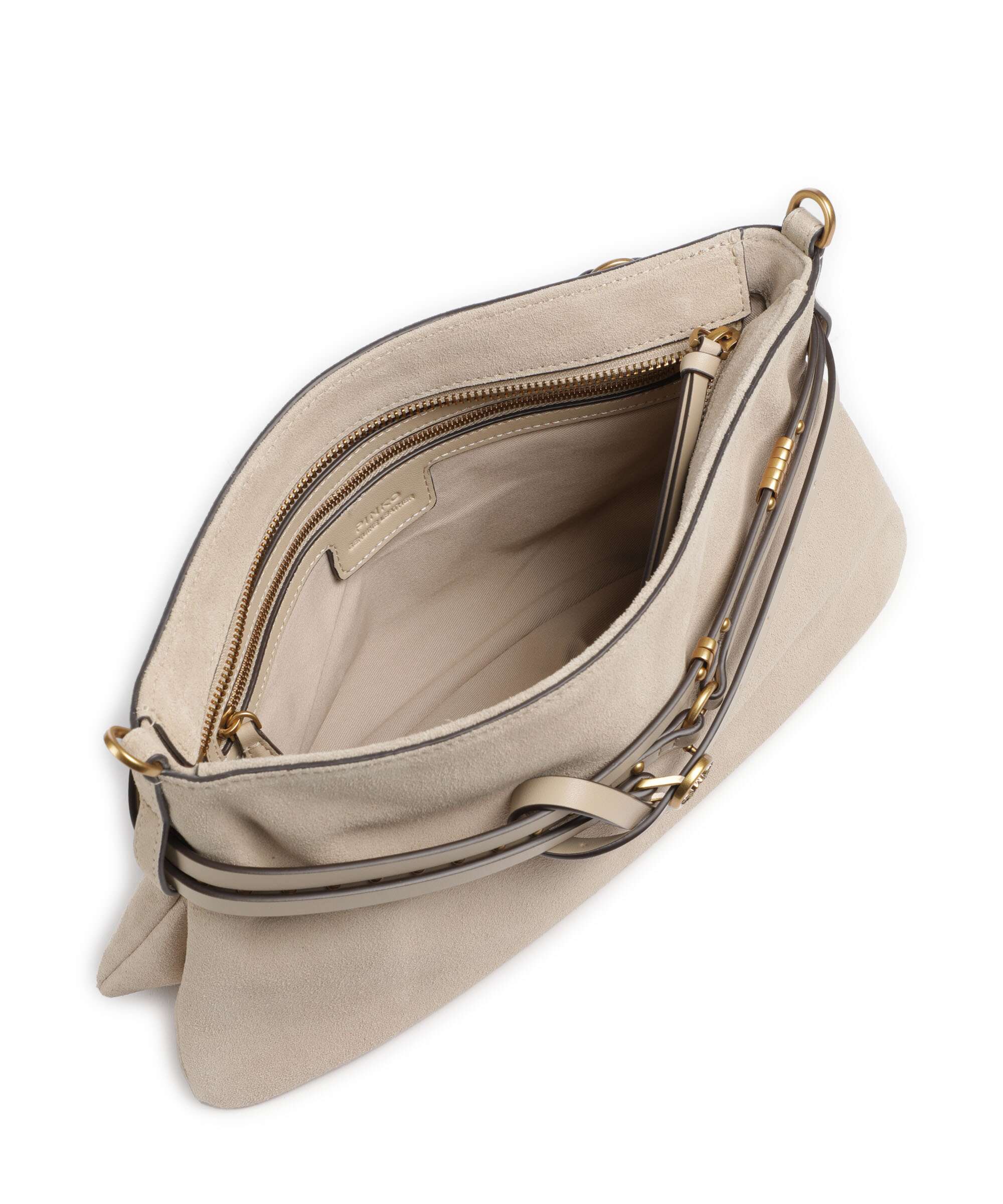 Pinko Belt Classic Sac porté épaule beige/grigio fumo/antique gold - Image 6