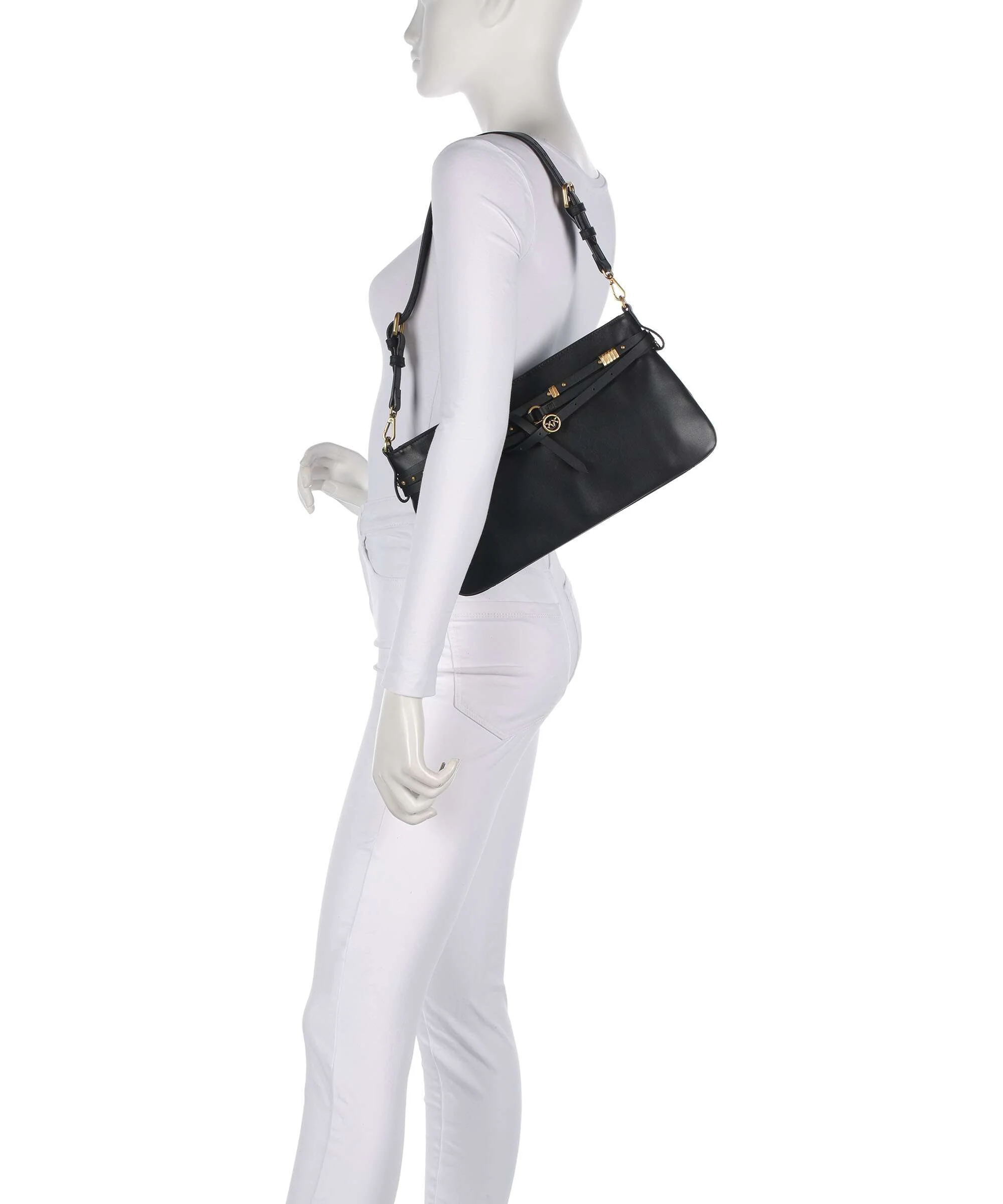 Pinko Belt Classic Sac porté épaule nero/antique gold - Image 3