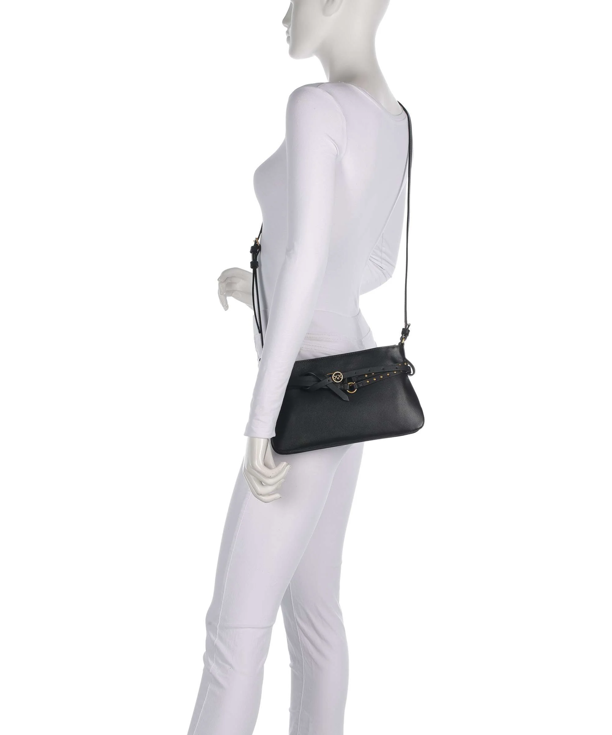 Pinko Belt Mini Sac porté épaule nero/antique gold - Image 4