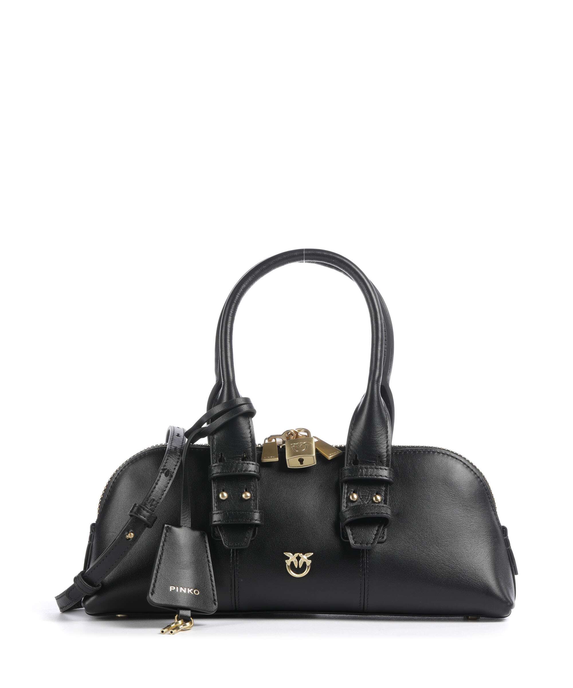 Pinko Bowling Horizontal Sac à main nero limousine/matt gold