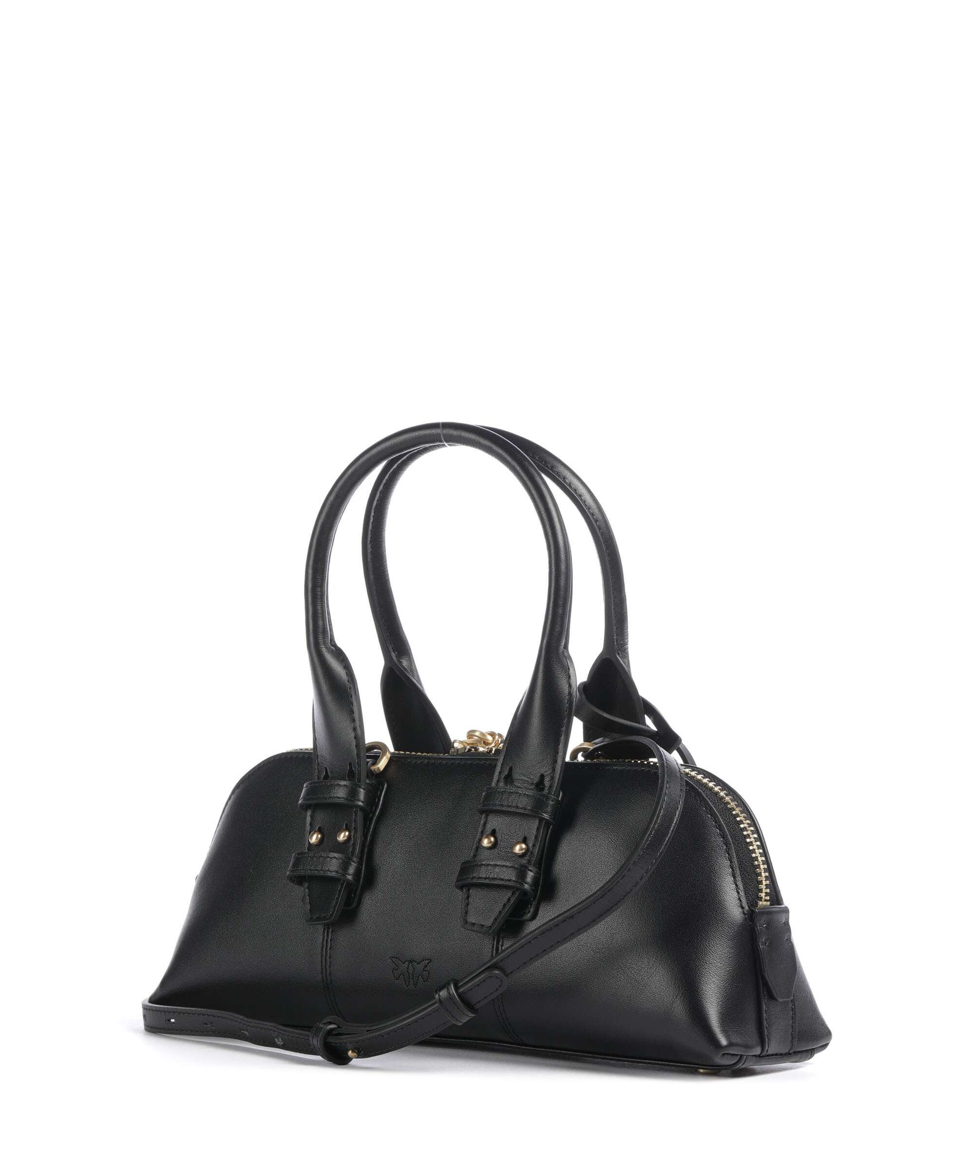 Pinko Bowling Horizontal Sac à main nero limousine/matt gold - Image 2