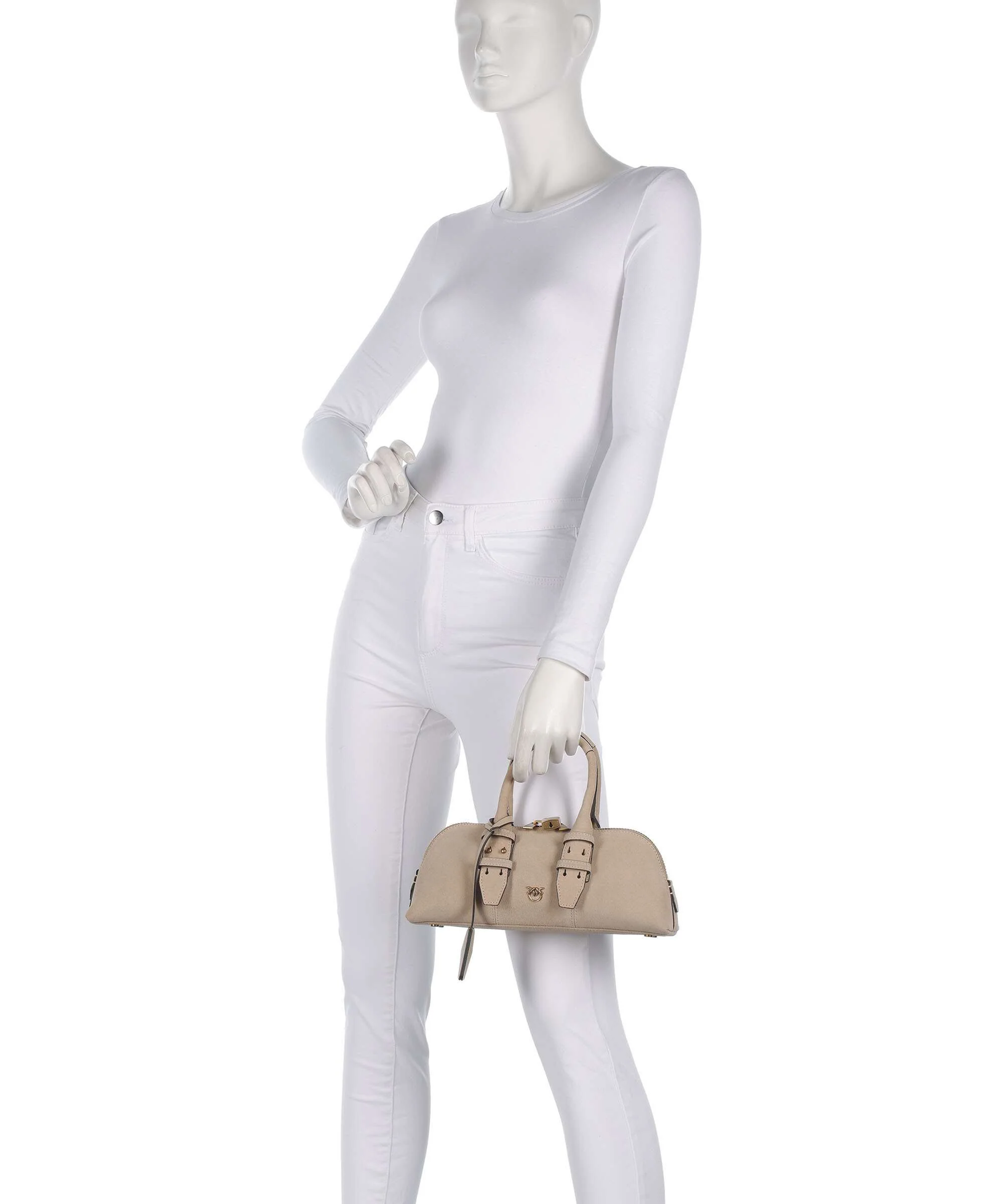 Pinko Bowling Horizontal Sac à main beige/grigio fumo/antique gold - Image 3
