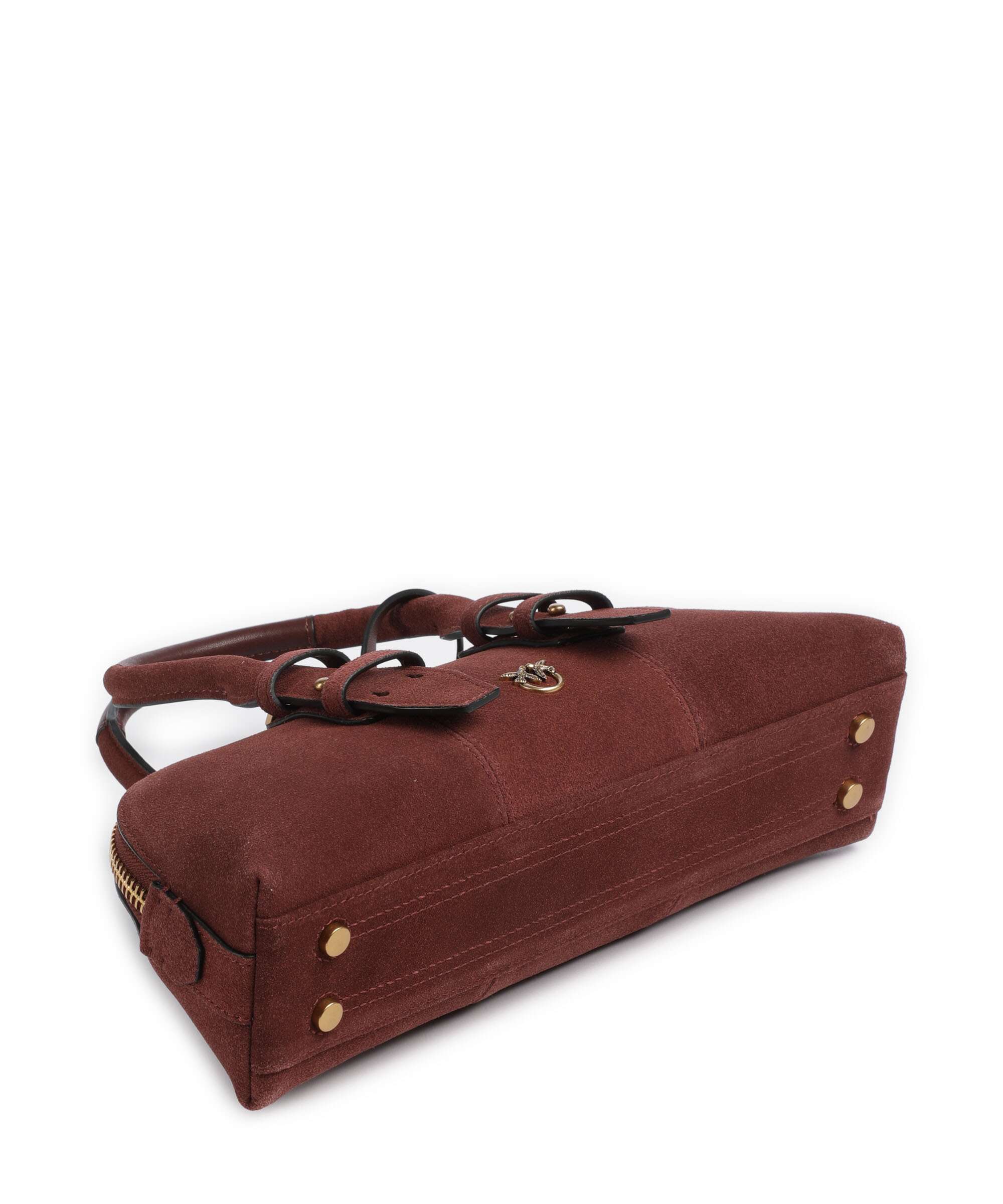 Pinko Bowling Horizontal Sac à main rosso vino/antique gold - Image 5