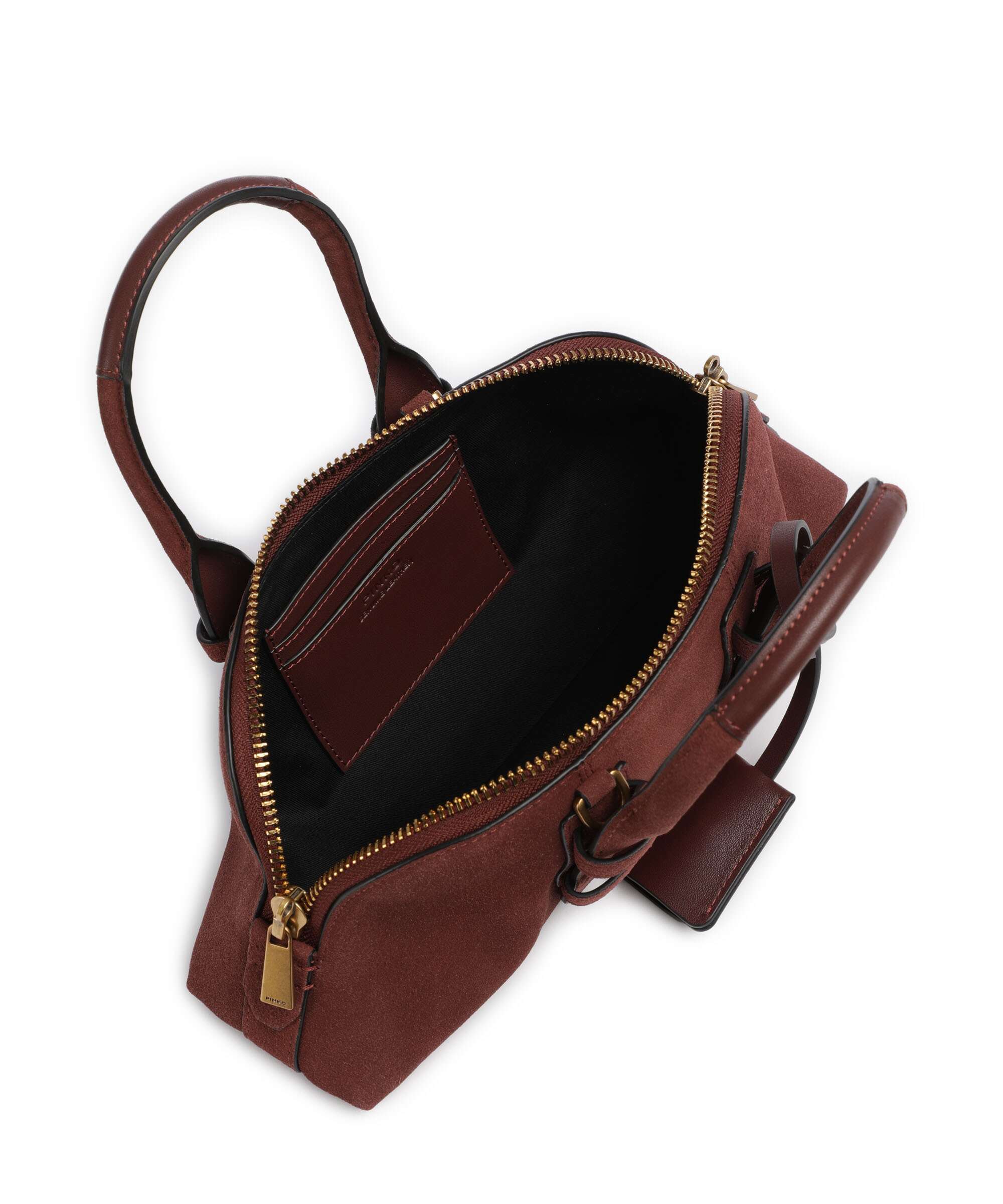 Pinko Bowling Horizontal Sac à main rosso vino/antique gold - Image 6