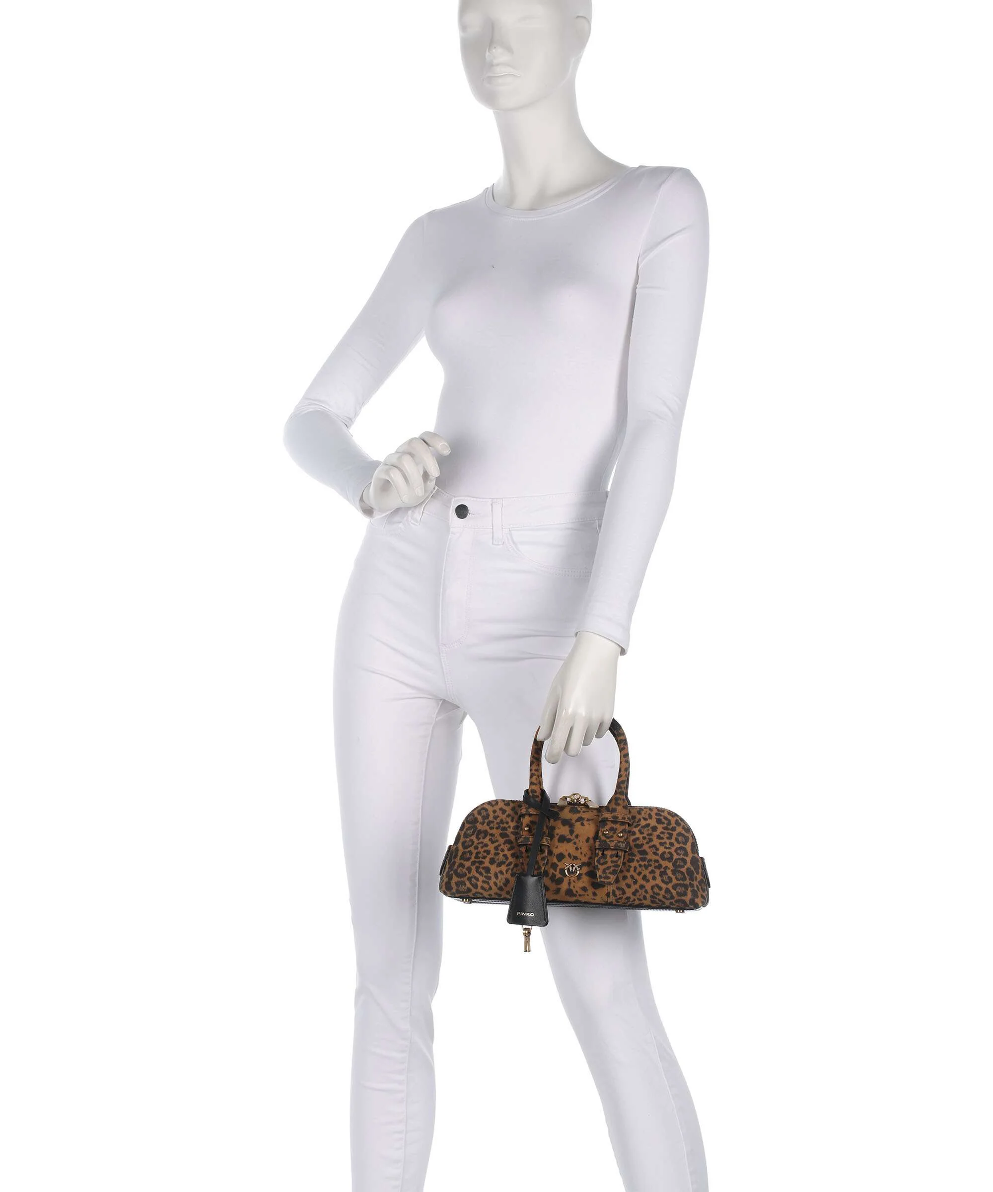 Pinko Bowling Horizontal Sac à main maculato/marrone/antique gold - Image 3