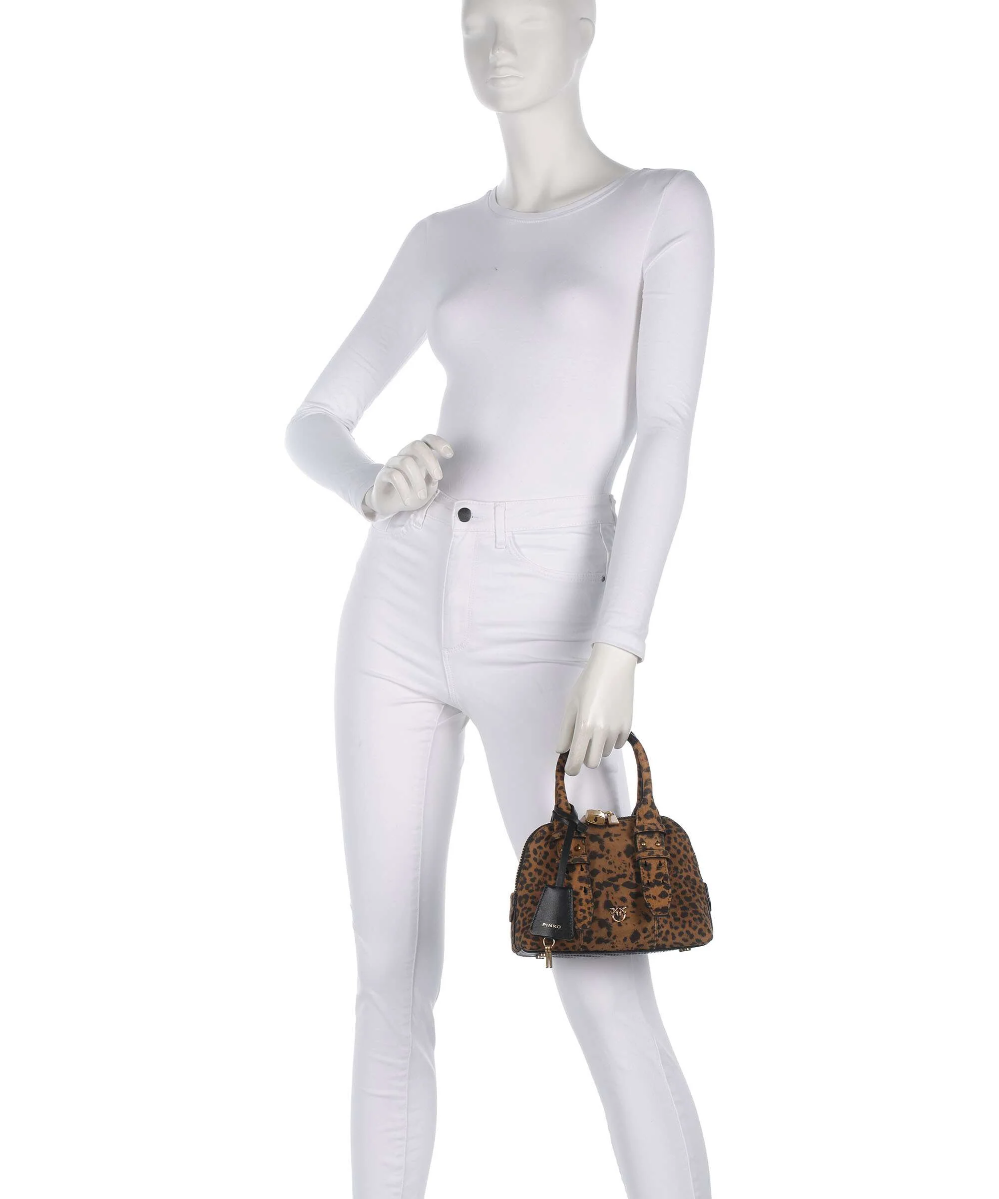 Pinko Bowling Mini Sac à main maculato/marrone/antique gold - Image 3