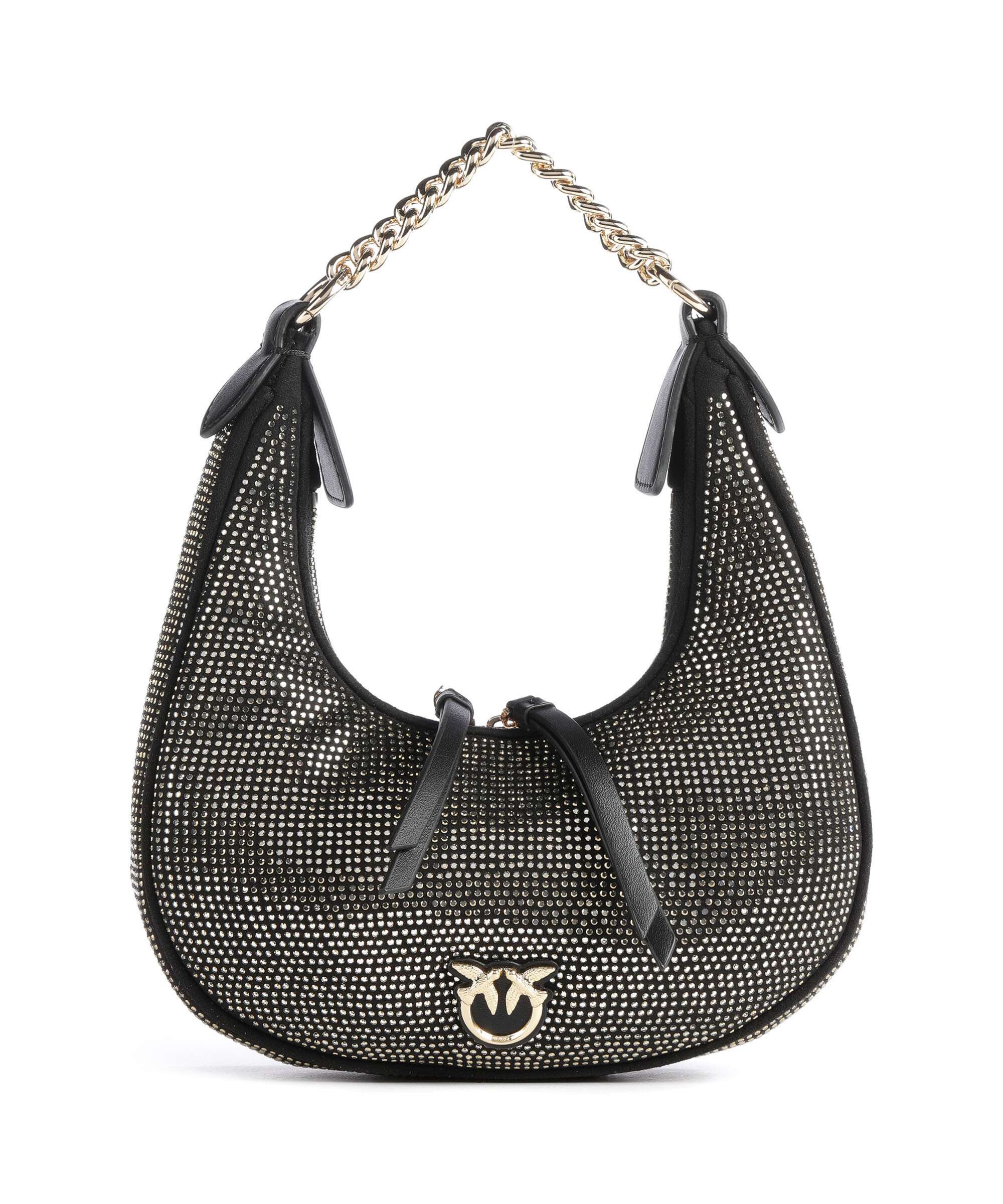 Pinko Brioche Mini Sac porté épaule nero limousine/shiny gold