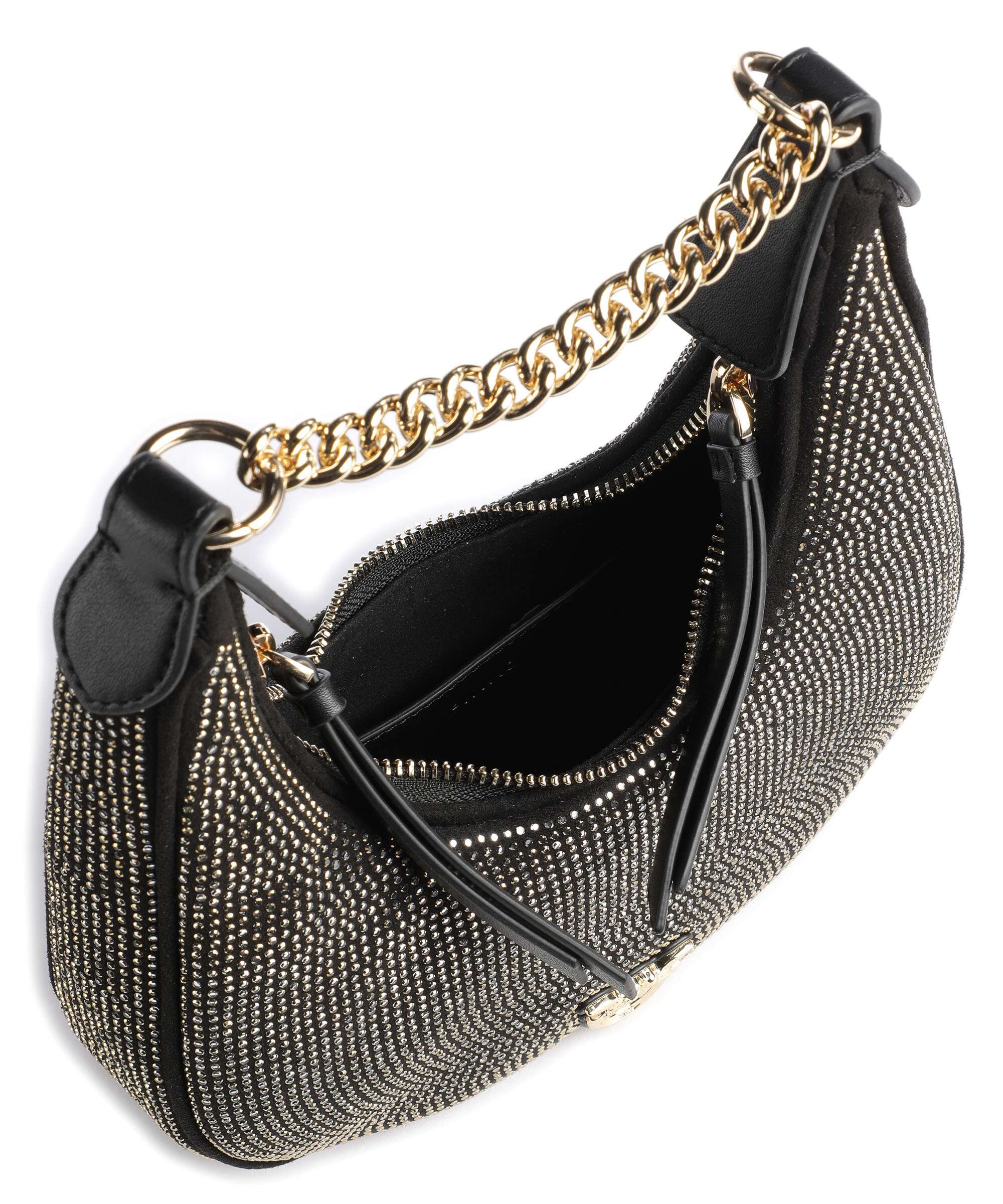 Pinko Brioche Mini Sac porté épaule nero limousine/shiny gold - Image 5