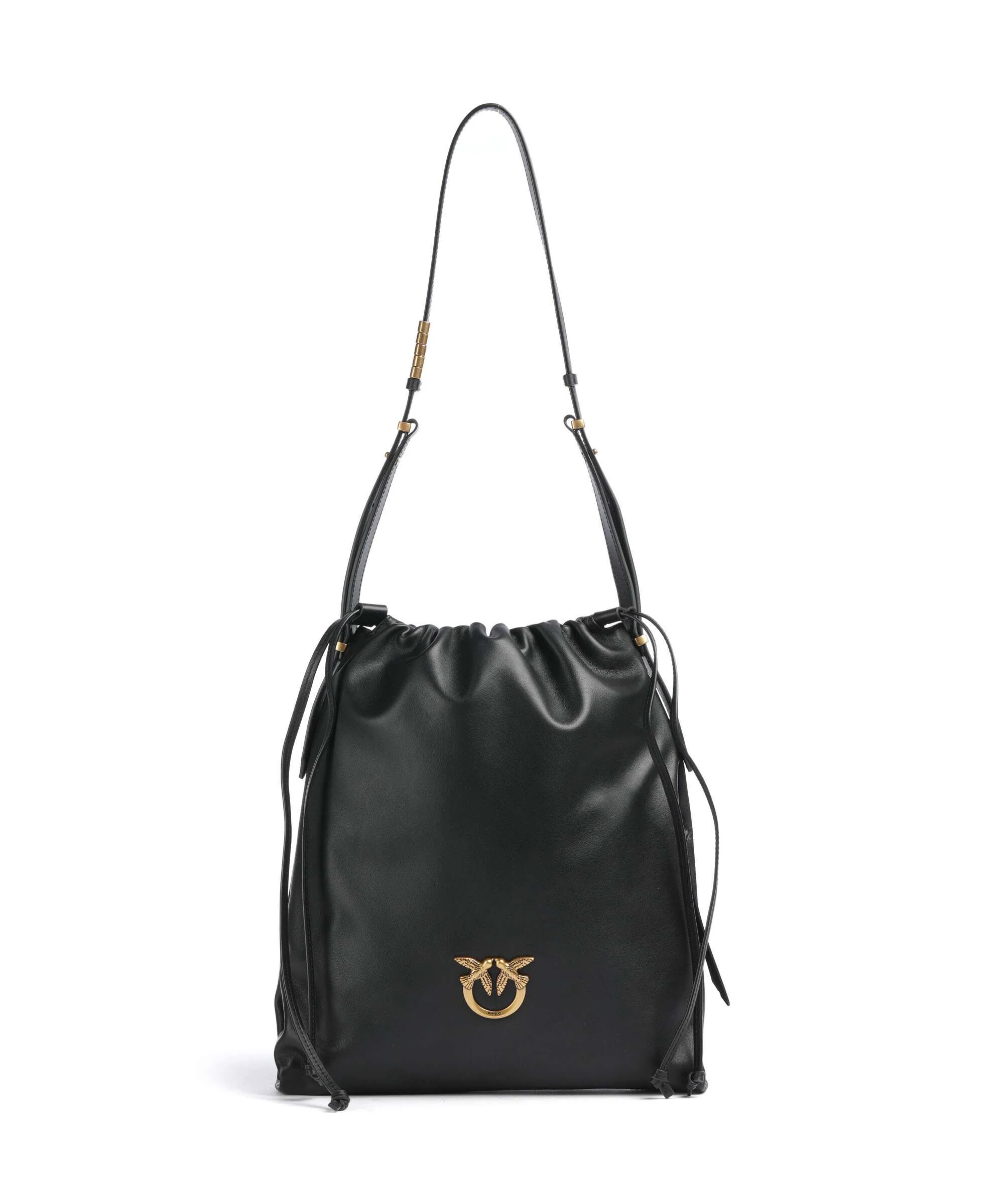 Pinko Classic Slouchy Sac seau nero/antique gold