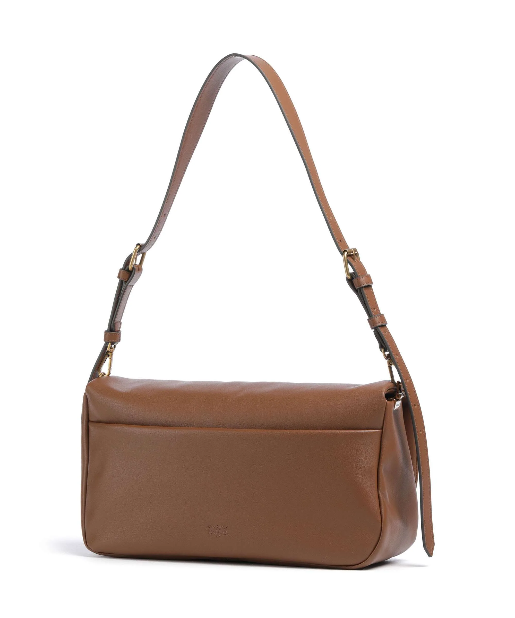 Pinko Click Soft Horizontal Sac porté épaule marrone/leone/antique gold - Image 2