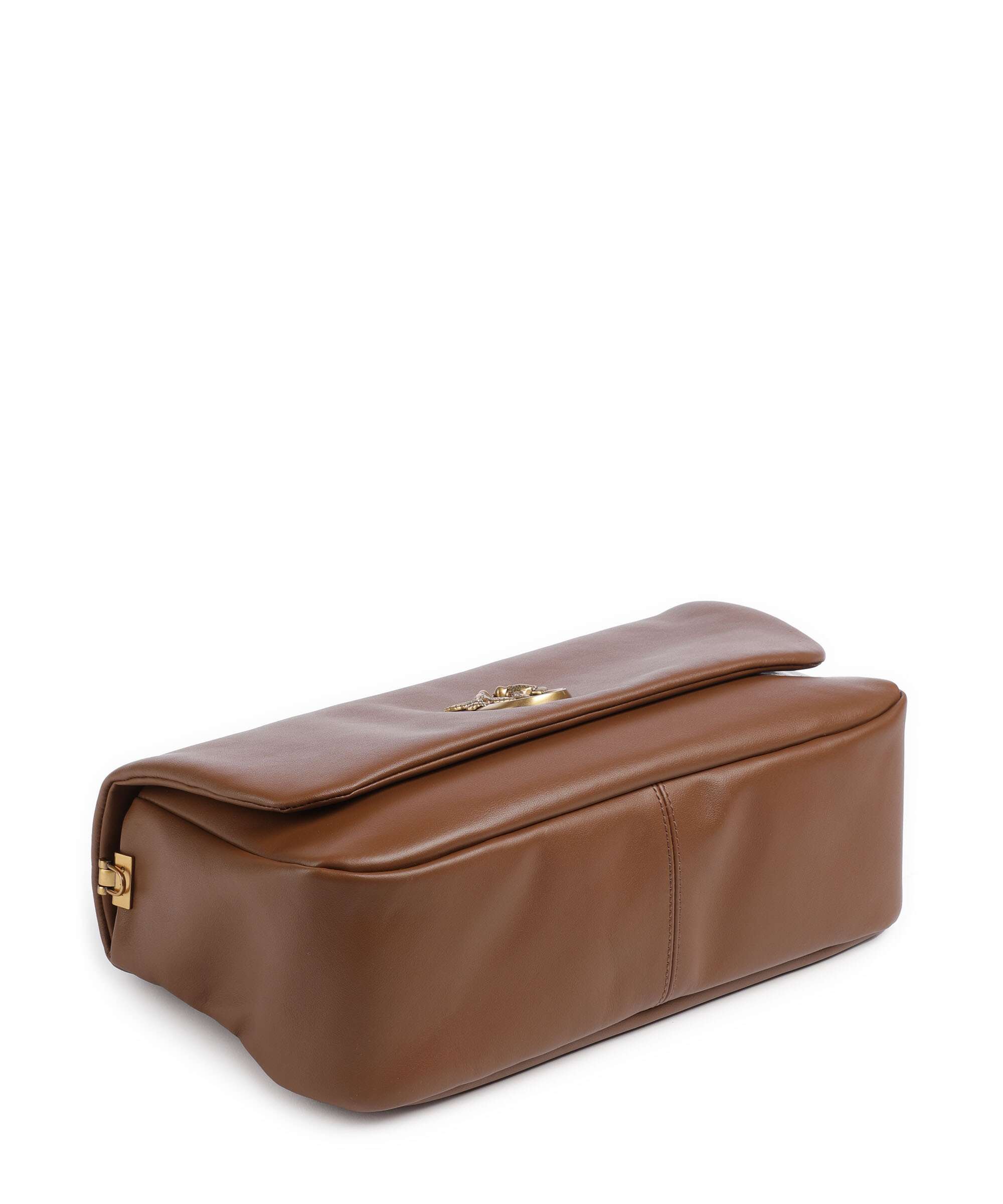 Pinko Click Soft Horizontal Sac porté épaule marrone/leone/antique gold - Image 4