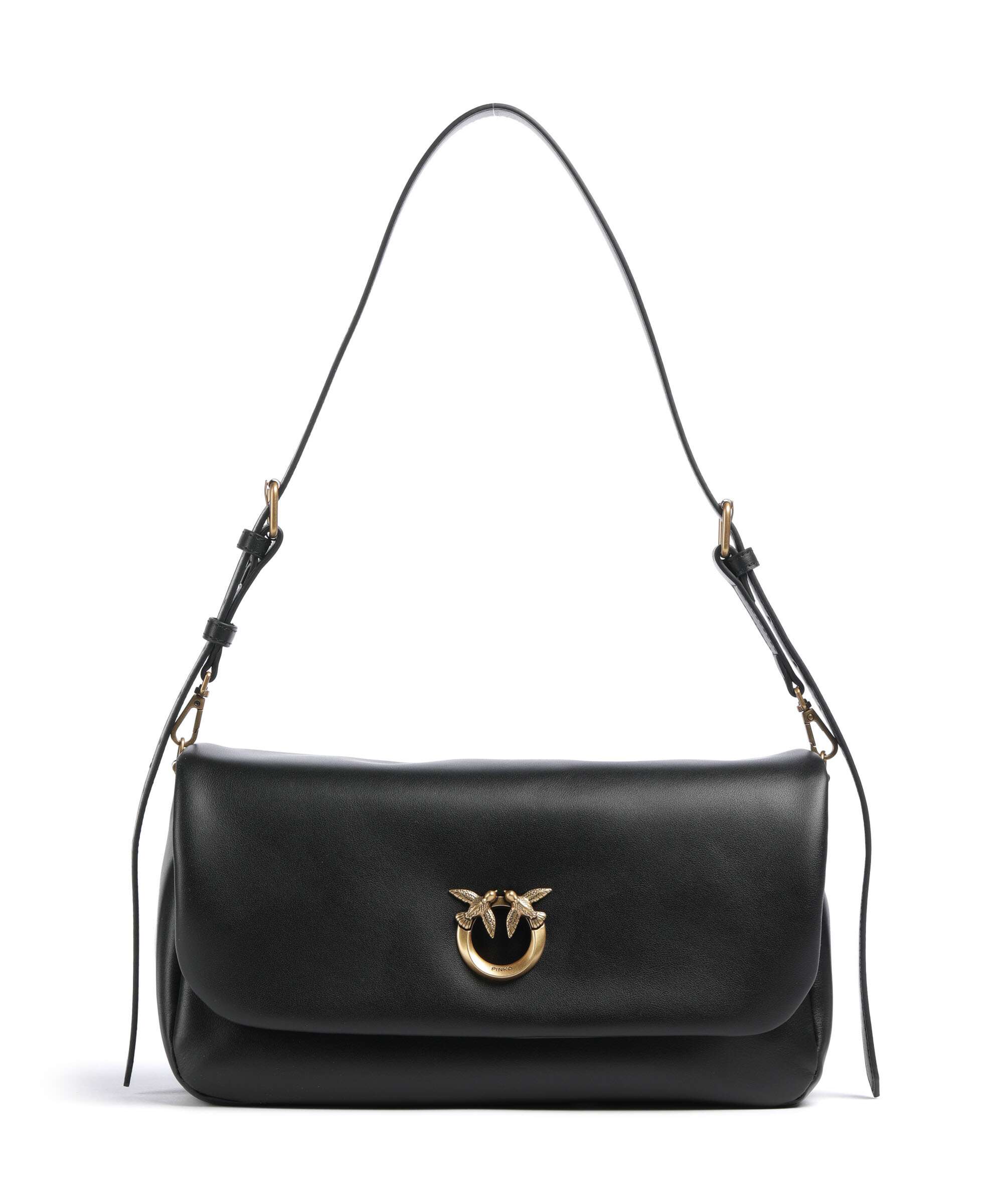 Pinko Click Soft Horizontal Sac porté épaule nero/antique gold