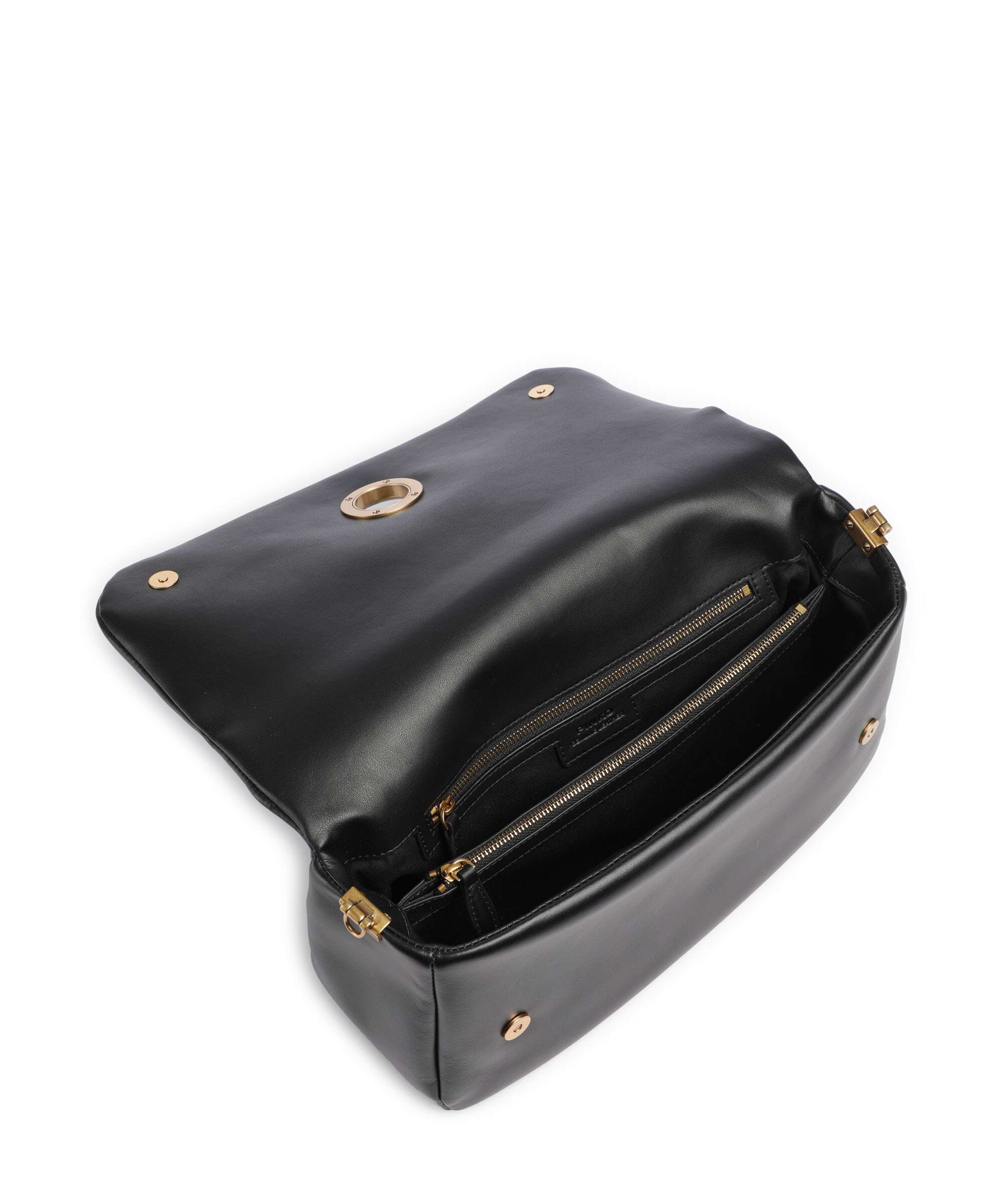 Pinko Click Soft Horizontal Sac porté épaule nero/antique gold - Image 5