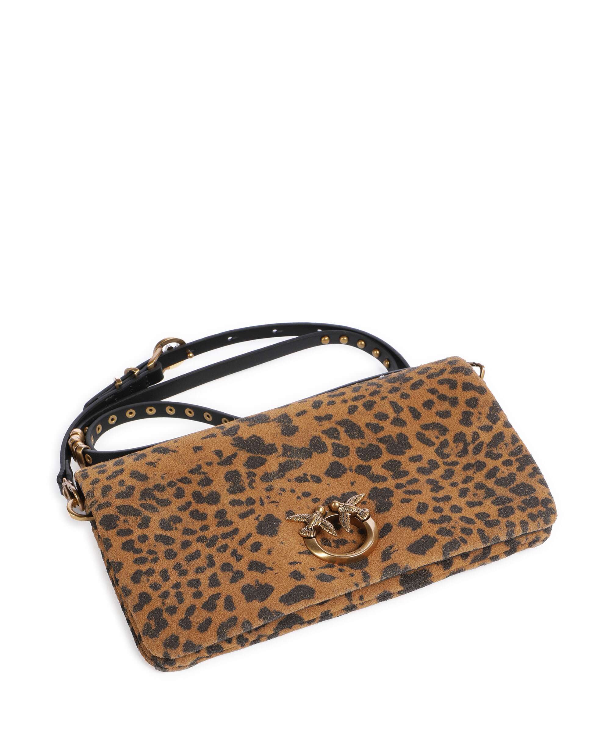 Pinko Click Soft Mini Sac bandoulière maculato/marrone/antique gold - Image 4