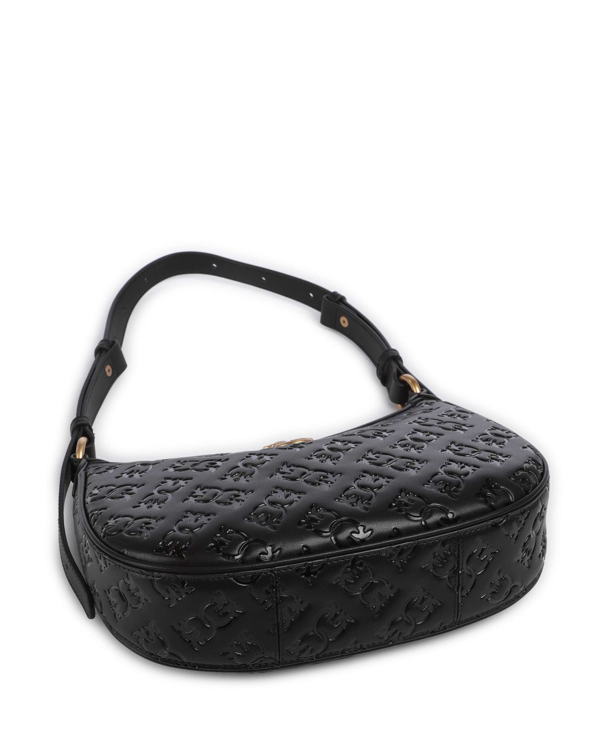 Pinko Half Moon Mini Sac porté épaule nero/antique gold - Image 5