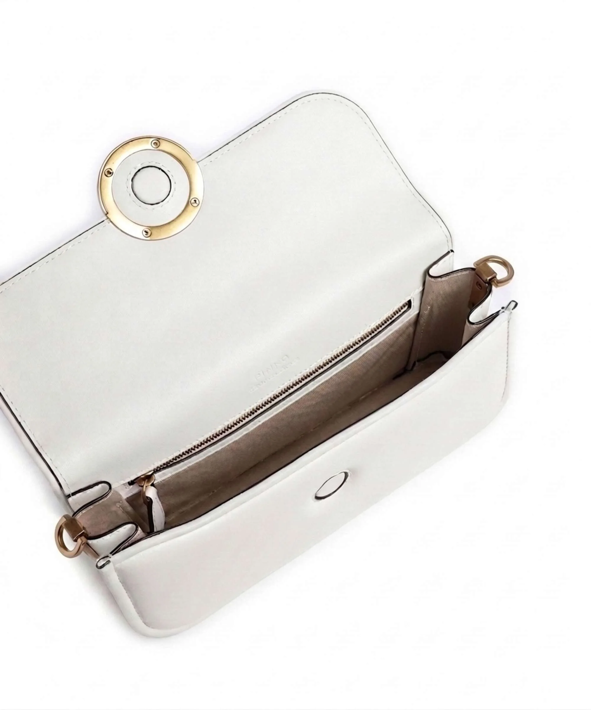 Pinko Love Box Horizontal Sac porté épaule bianco nembo/antique gold - Image 5