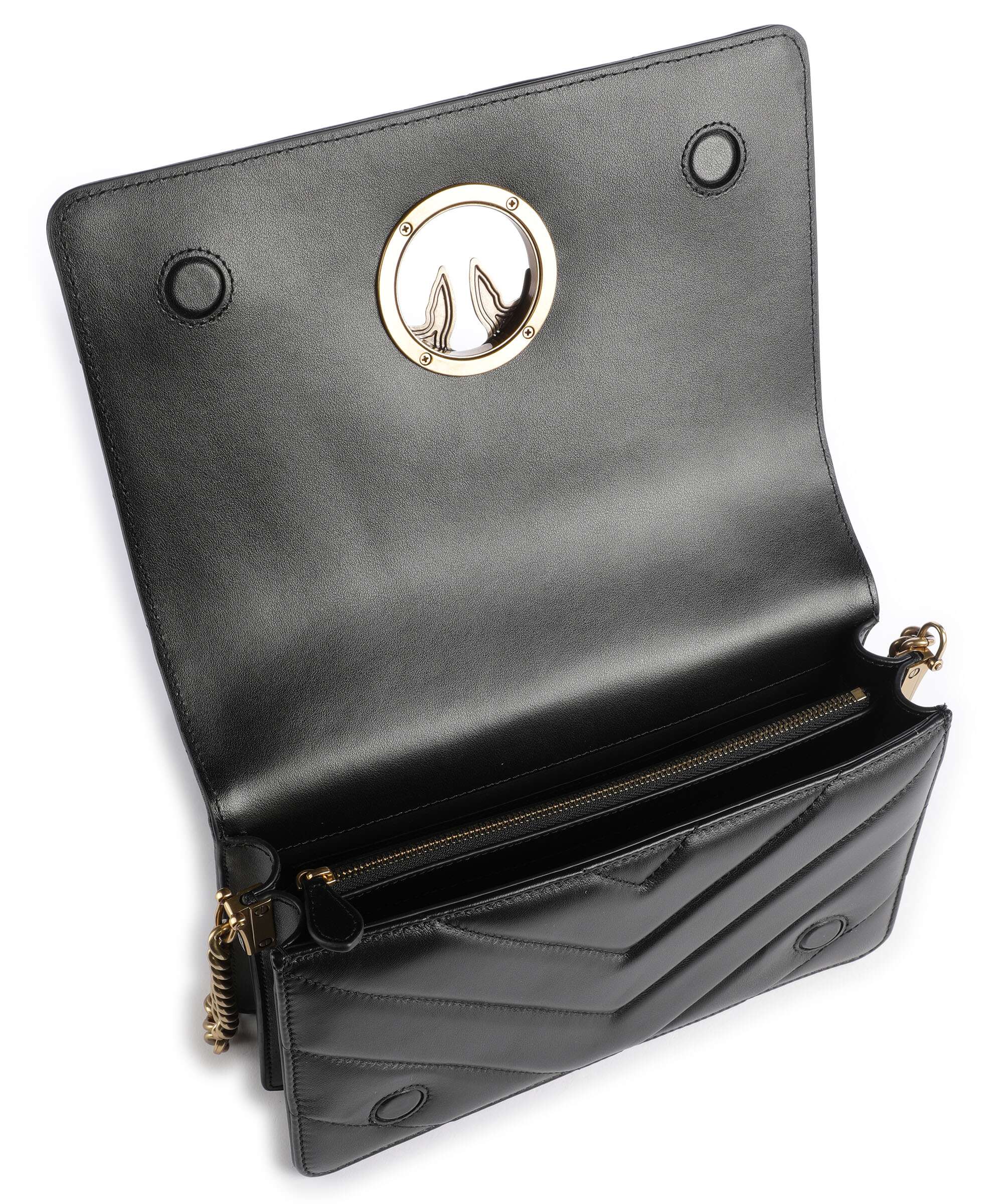 Pinko Love Click Classic Sac bandoulière nero/antique gold - Image 6
