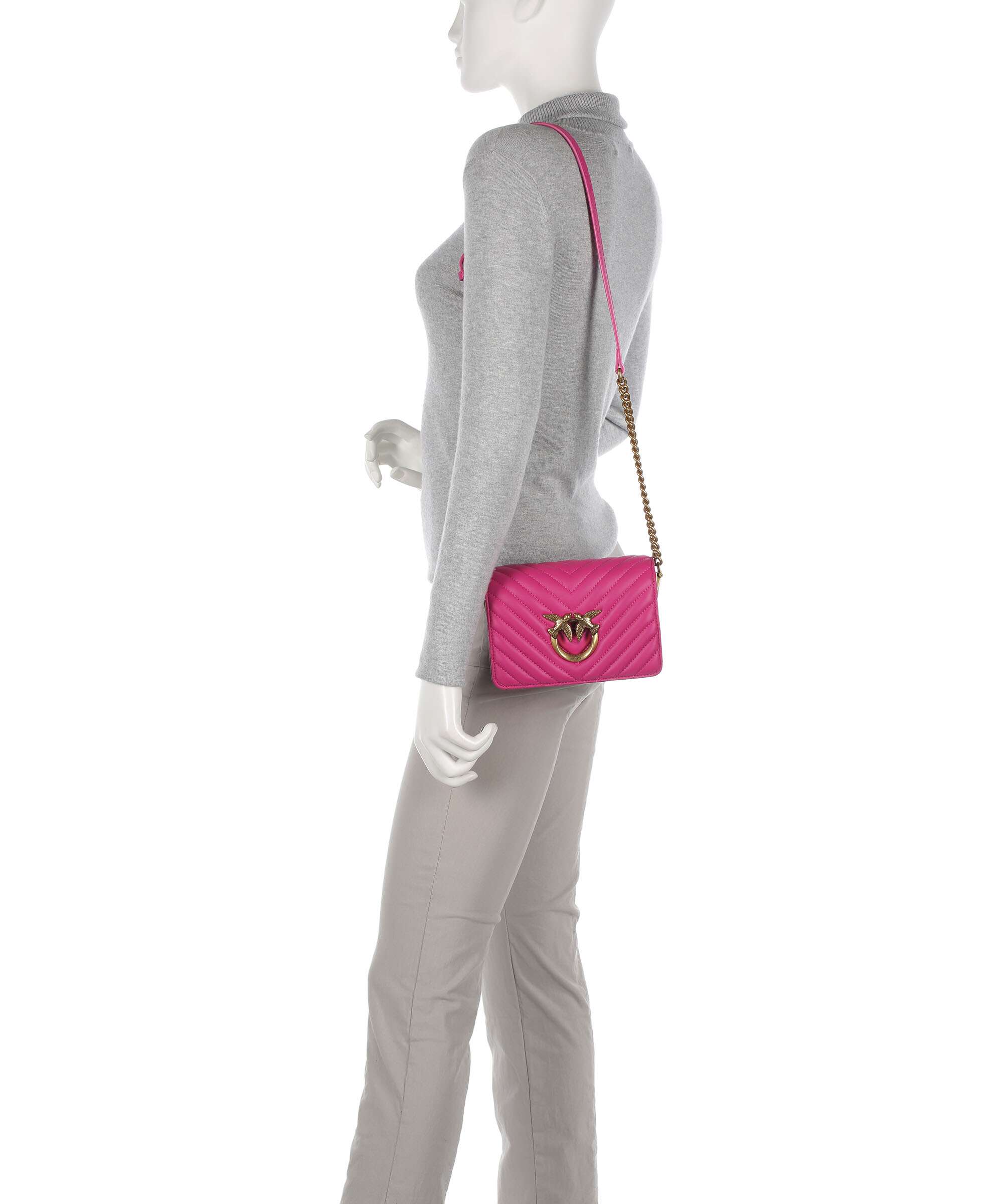 Pinko Love Click Mini Sac bandoulière pink pinko/antique gold - Image 3