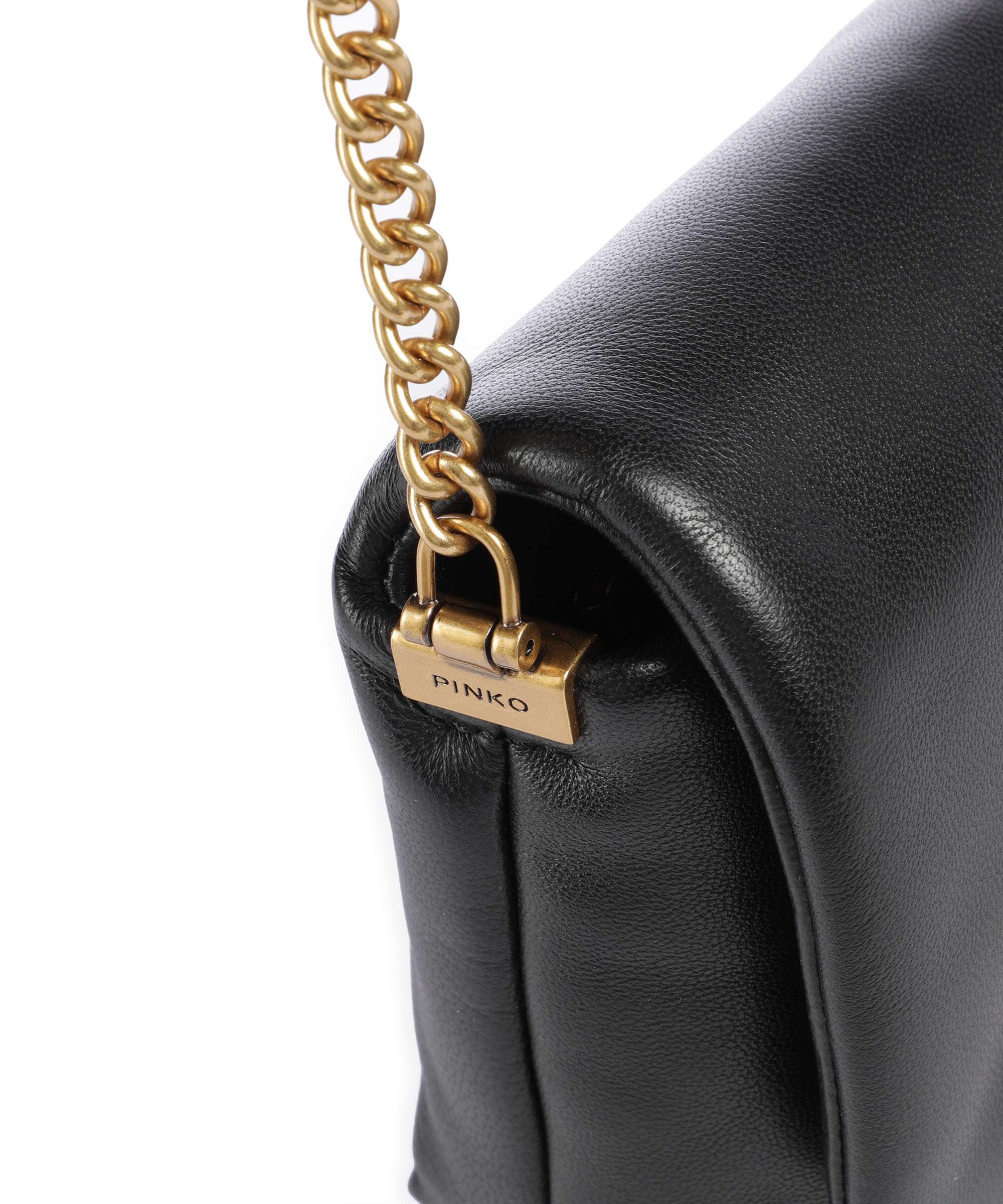 Pinko Love Click Puff Baby Sac bandoulière nero/antique gold - Image 4