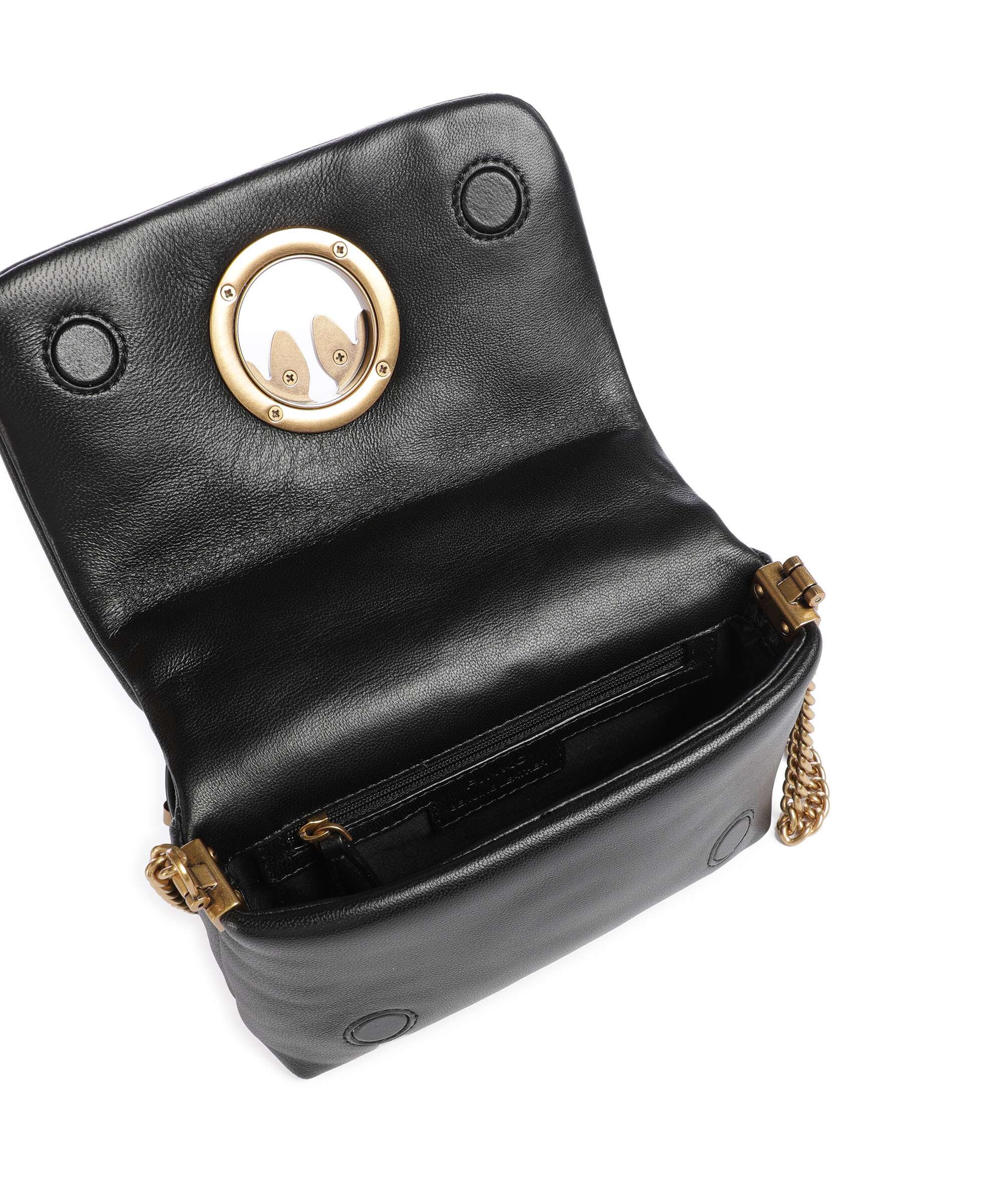 Pinko Love Click Puff Baby Sac bandoulière nero/antique gold - Image 6