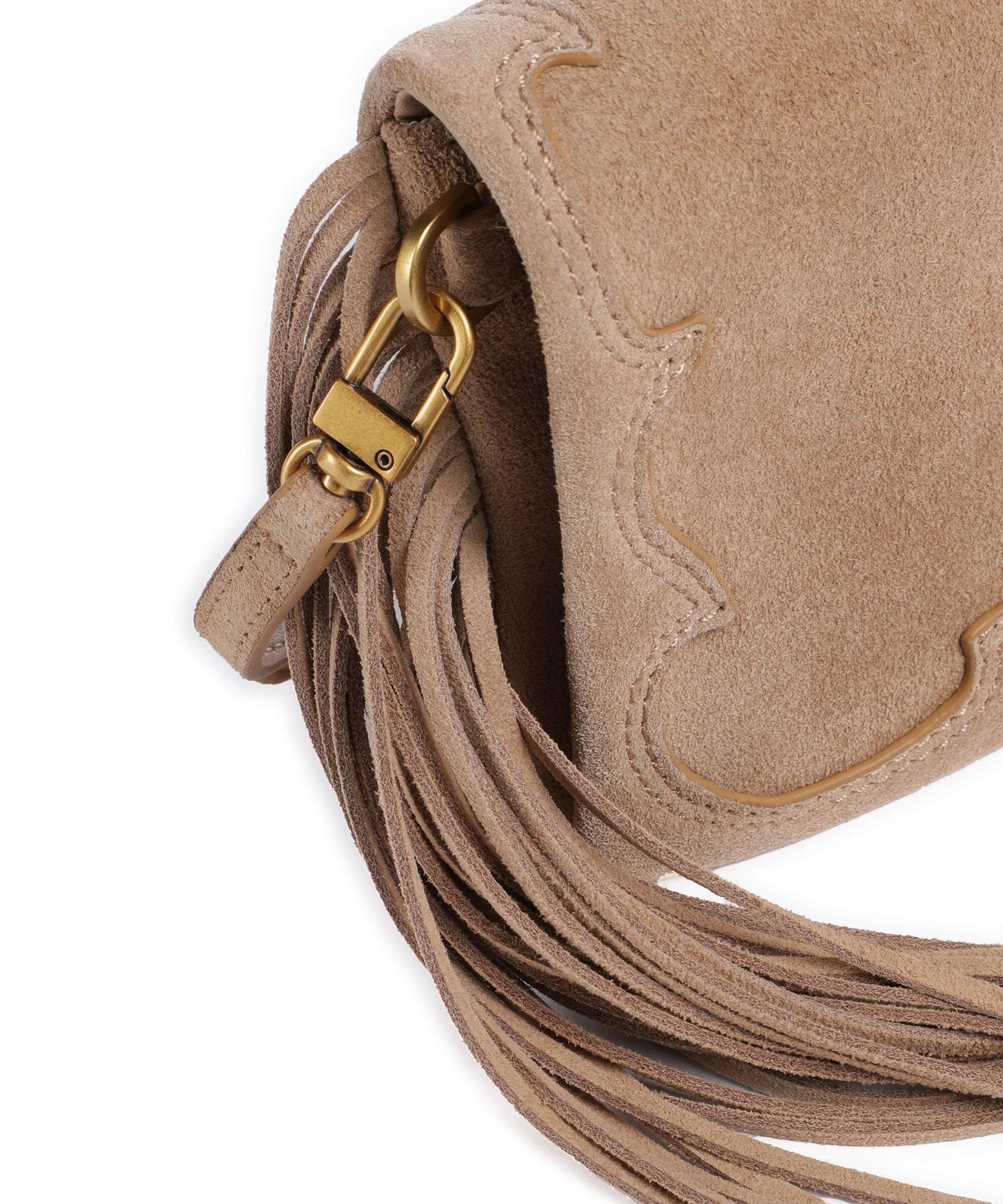 Pinko Love Click Soft Horizontal Mini Sac bandoulière beige/scoiattolo/antique gold - Image 4