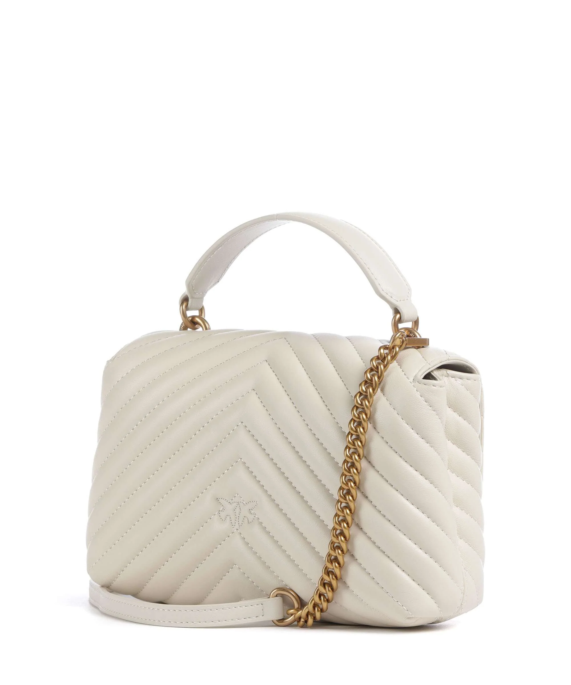 Pinko Love Lady Puff Mini Sac à main bianco seta/antique gold - Image 2