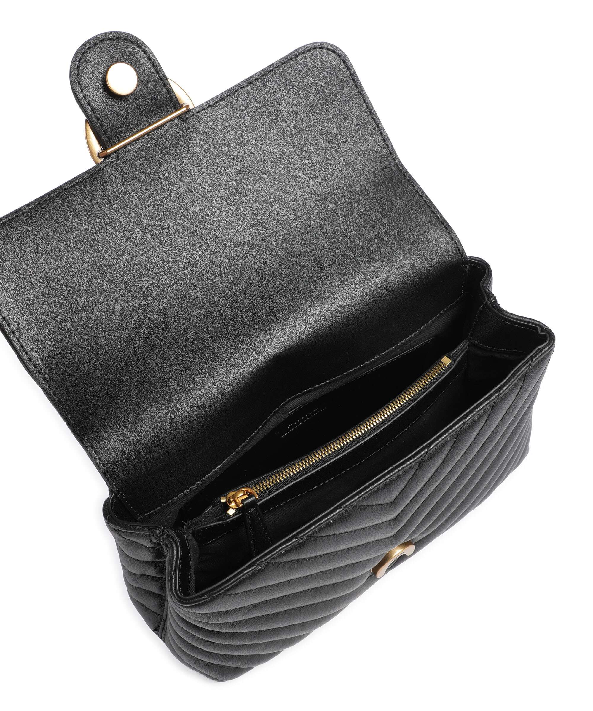 Pinko Love Lady Puff Mini Sac à main nero/antique gold - Image 6