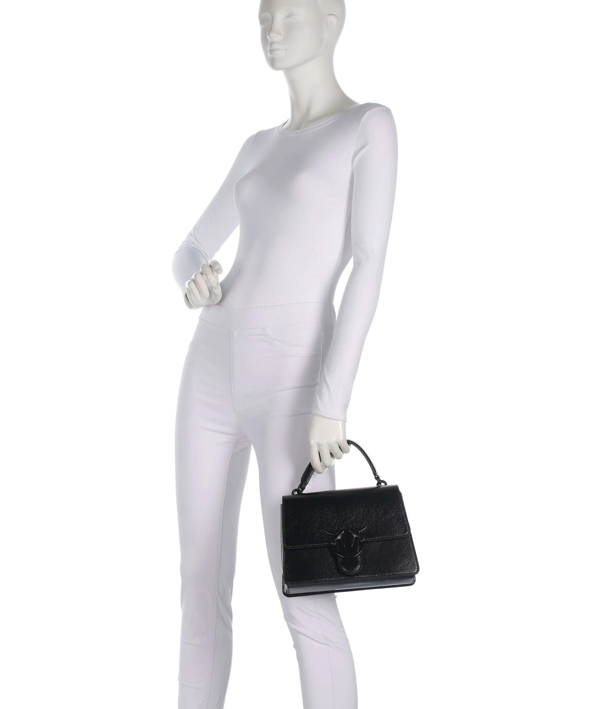 Pinko Love One Classic Sac à main nero limousine block color - Image 3