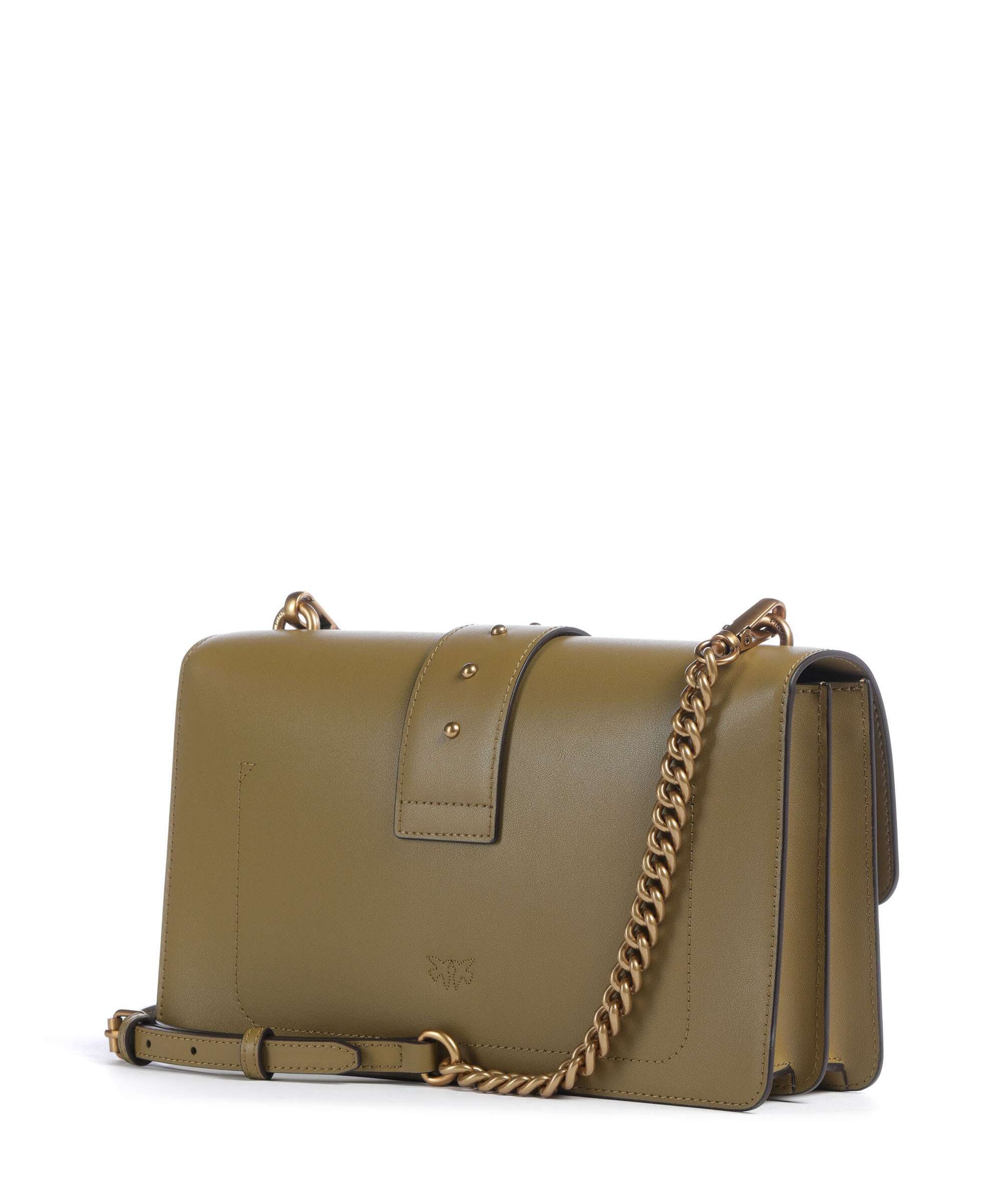 Pinko Love One Classic Sac bandoulière verde canguro/antique gold - Image 2