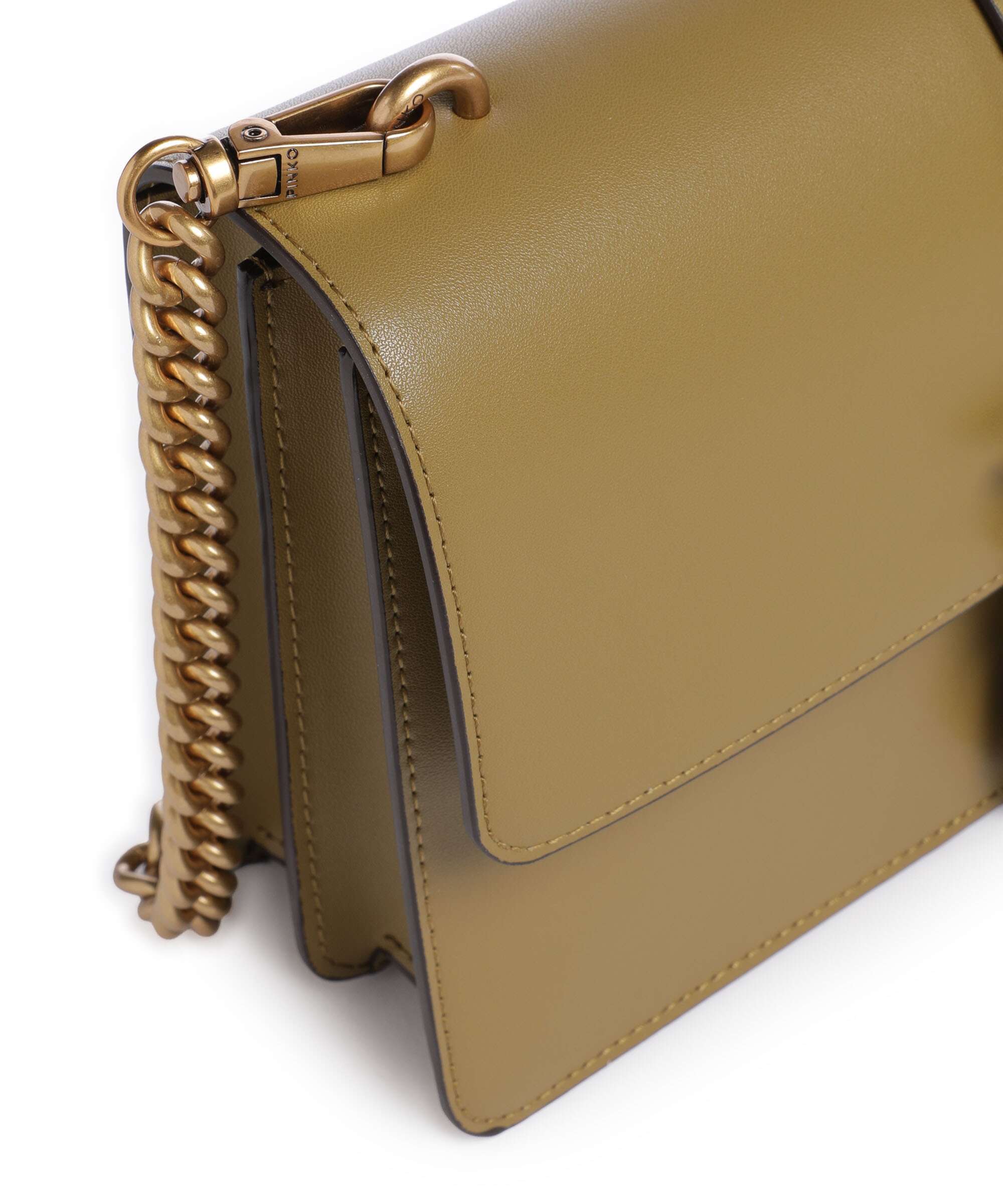 Pinko Love One Classic Sac bandoulière verde canguro/antique gold - Image 4