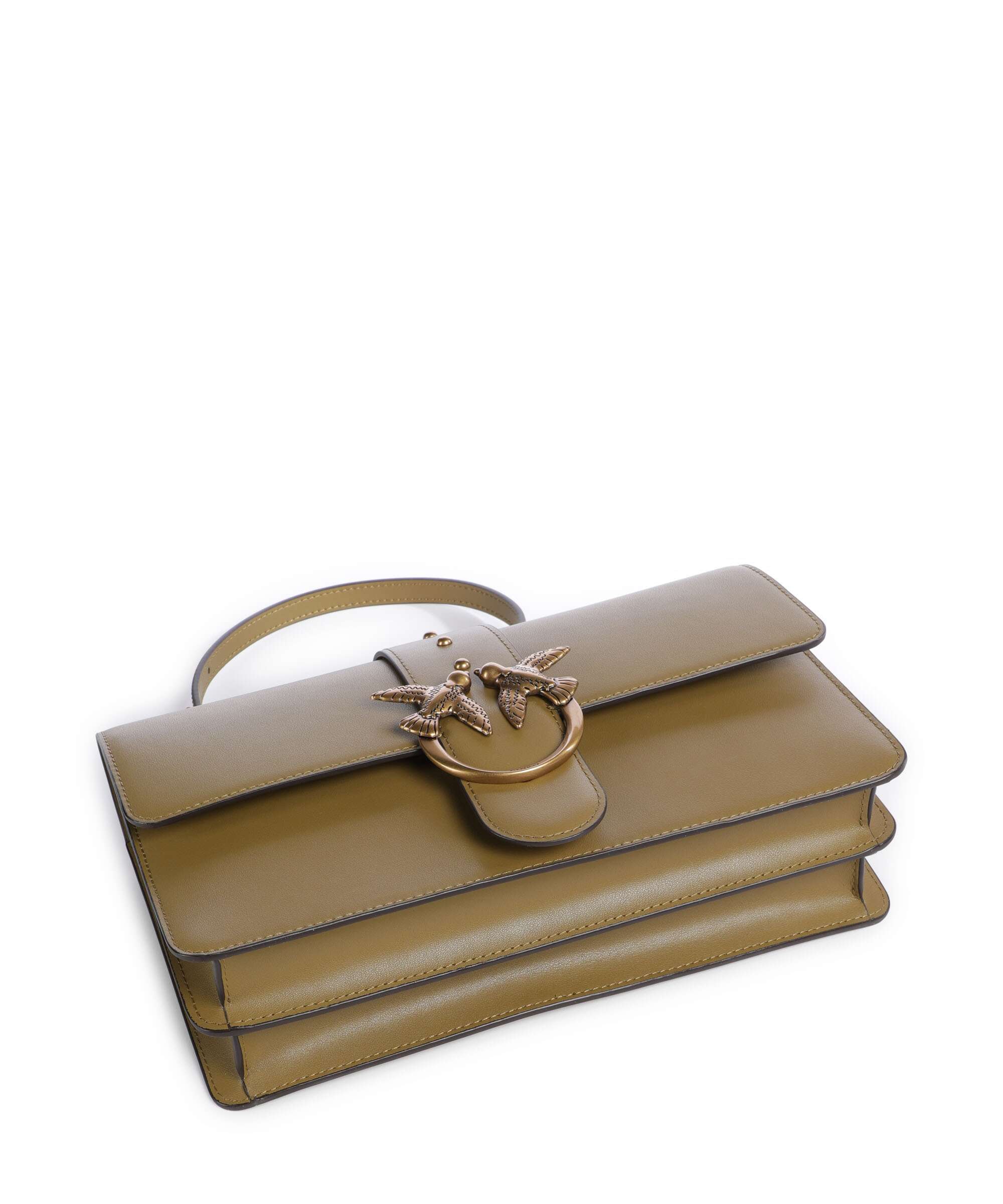 Pinko Love One Classic Sac bandoulière verde canguro/antique gold - Image 5