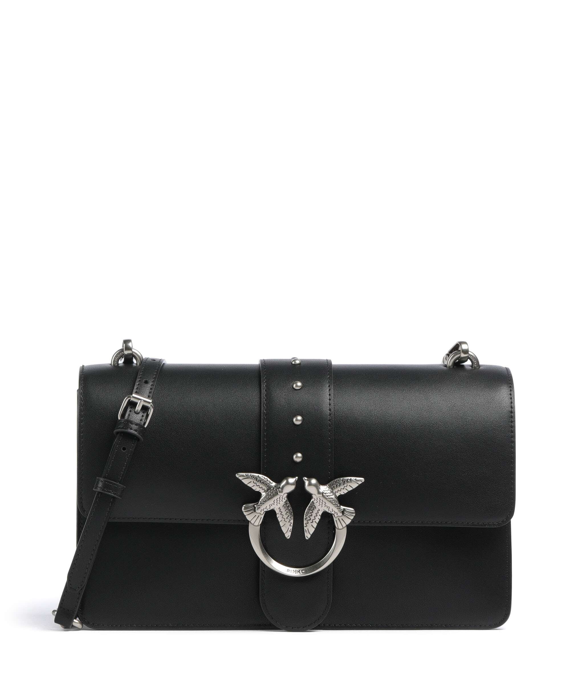 Pinko Love One Classic Sac bandoulière nero/old silver