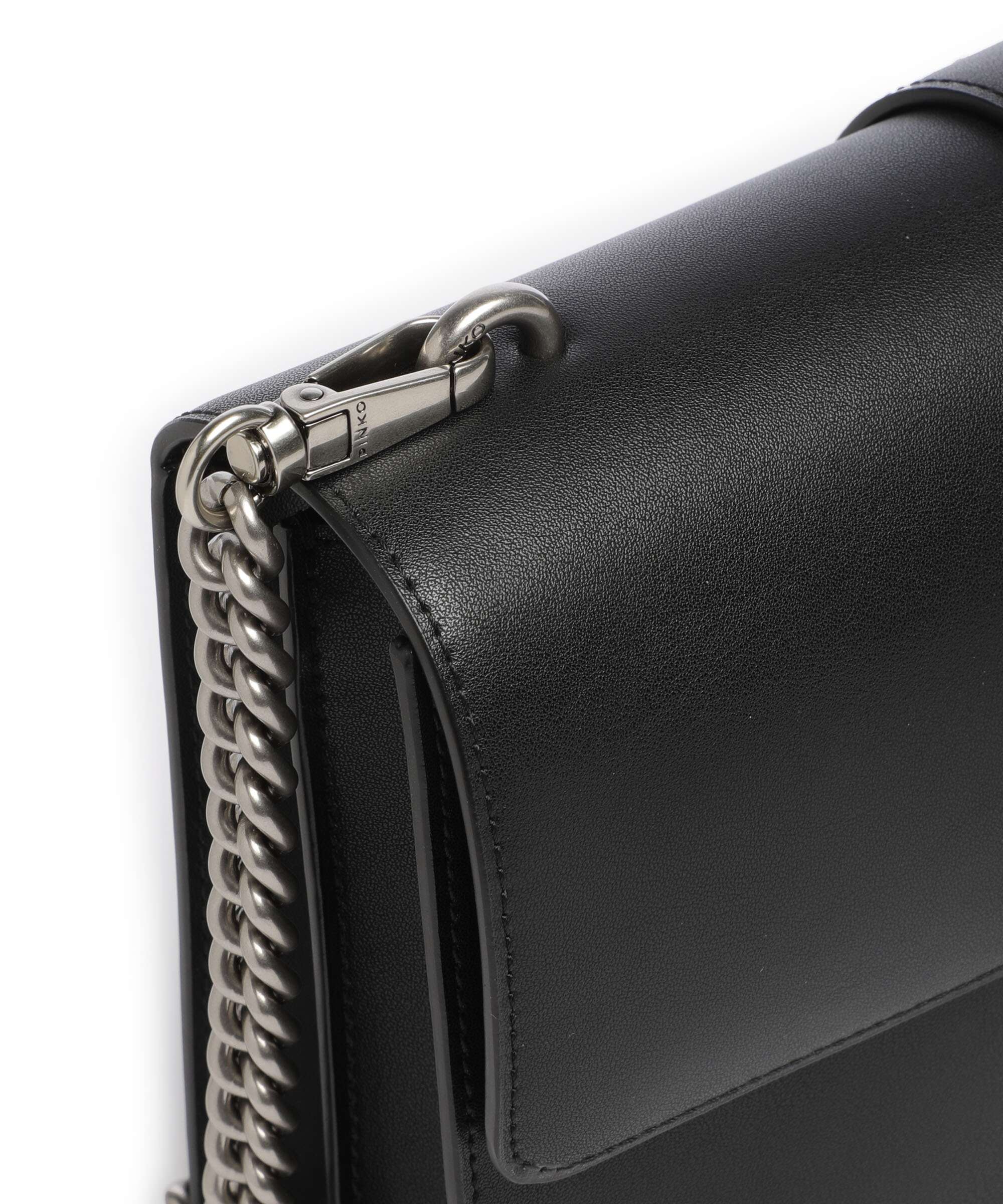 Pinko Love One Classic Sac bandoulière nero/old silver - Image 4