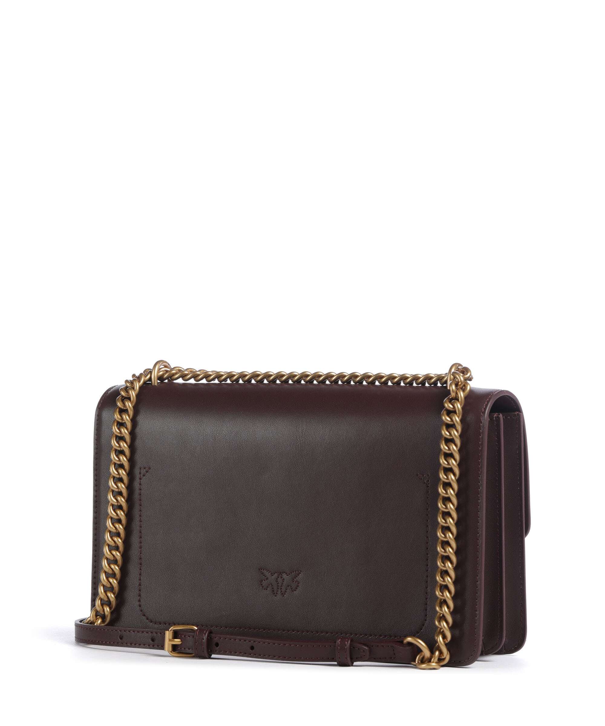 Pinko Love One Classic Sac porté épaule uva di catawba/antique gold - Image 2