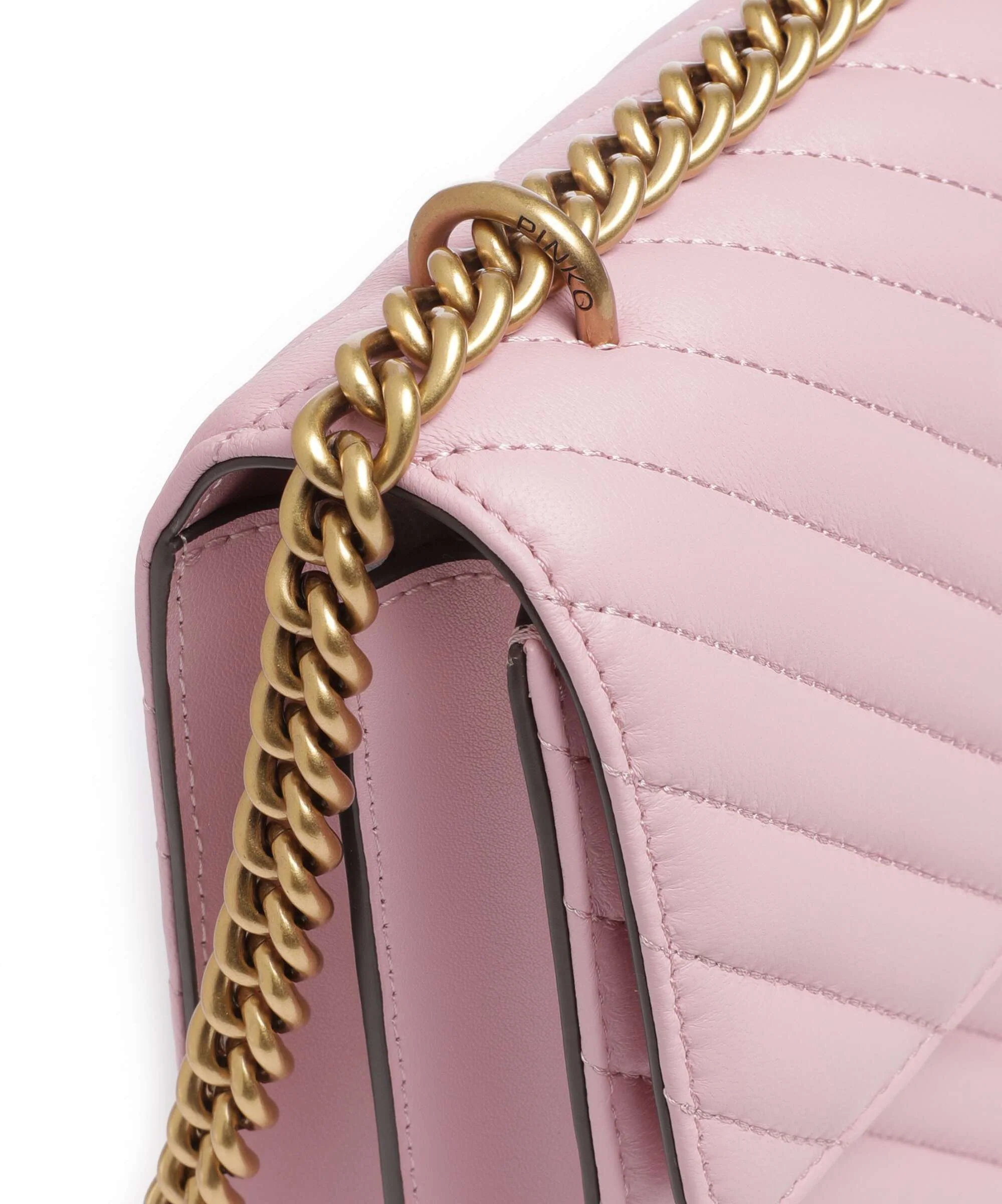 Pinko Love One Classic Sac porté épaule rosa chiaro/antique gold - Image 5