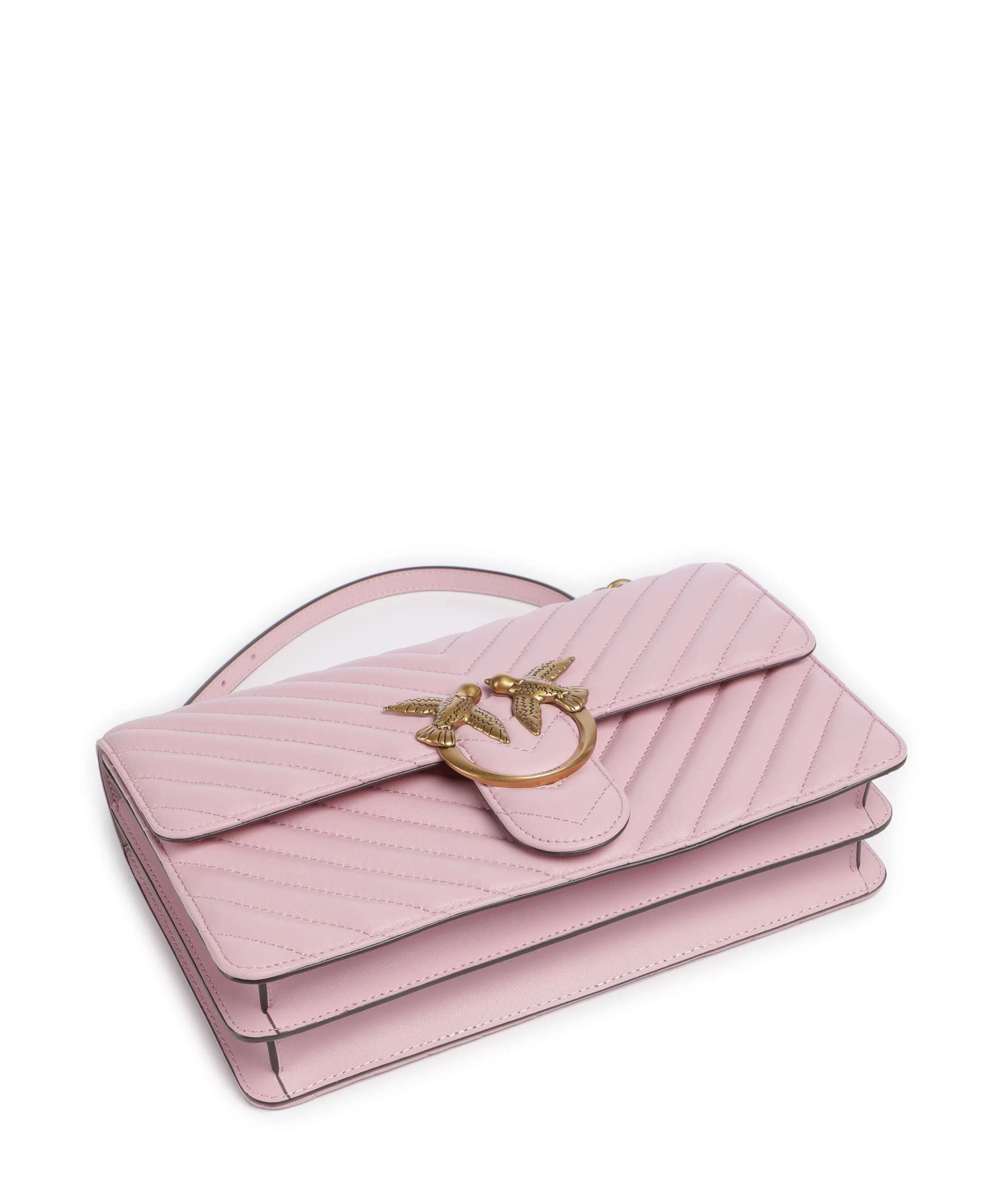 Pinko Love One Classic Sac porté épaule rosa chiaro/antique gold - Image 6