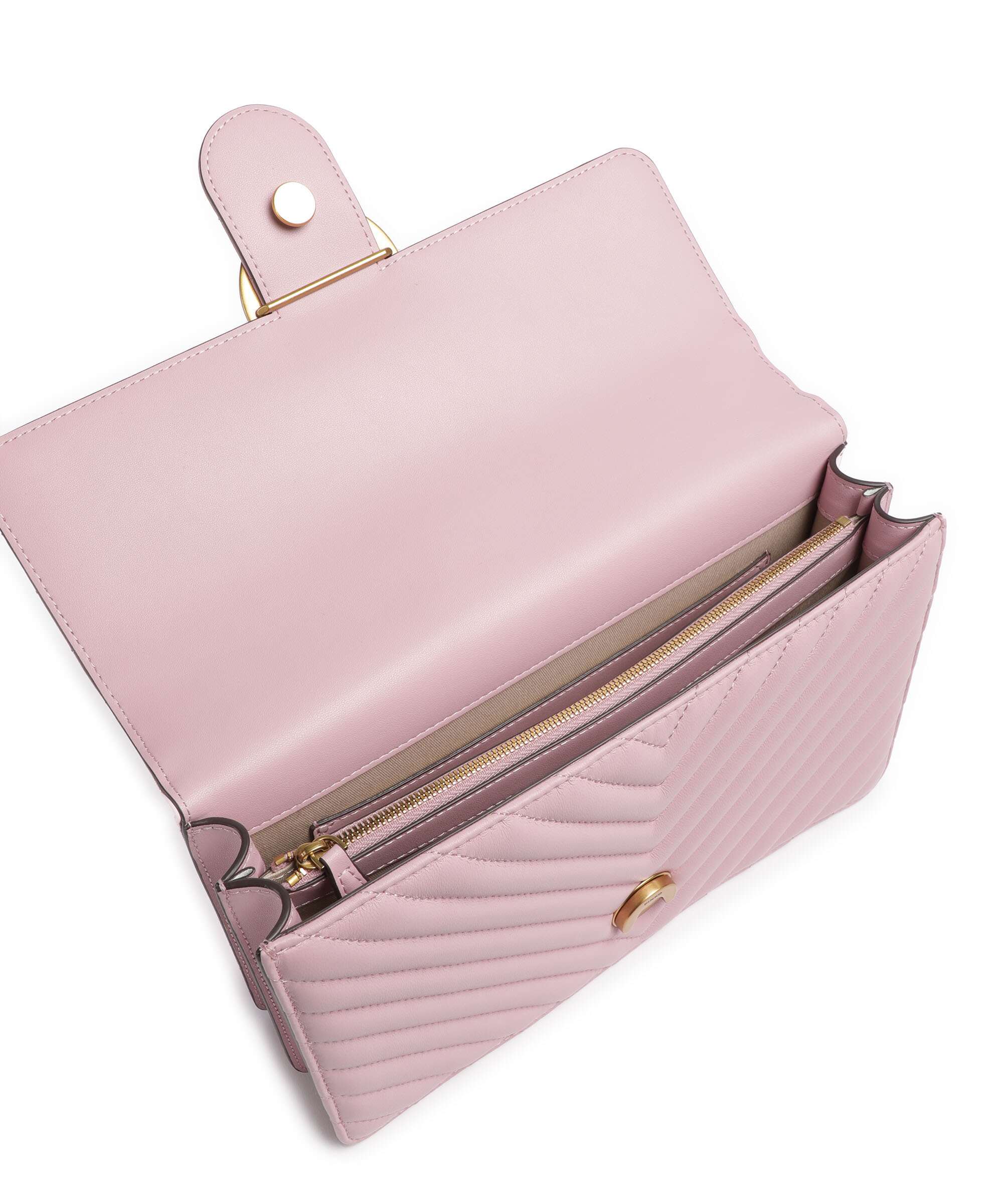 Pinko Love One Classic Sac porté épaule rosa chiaro/antique gold - Image 7