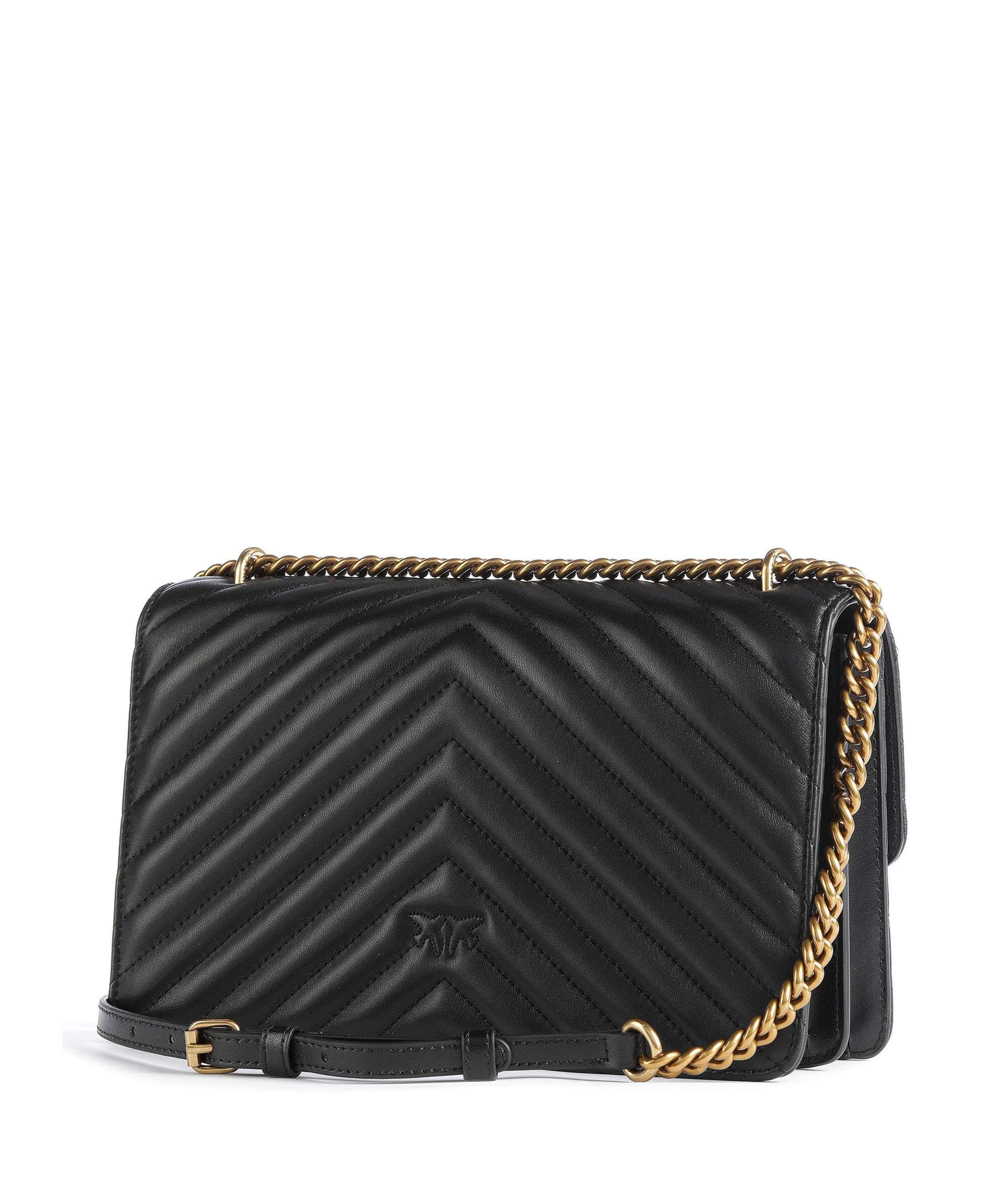 Pinko Love One Classic Sac porté épaule nero/antique gold - Image 2