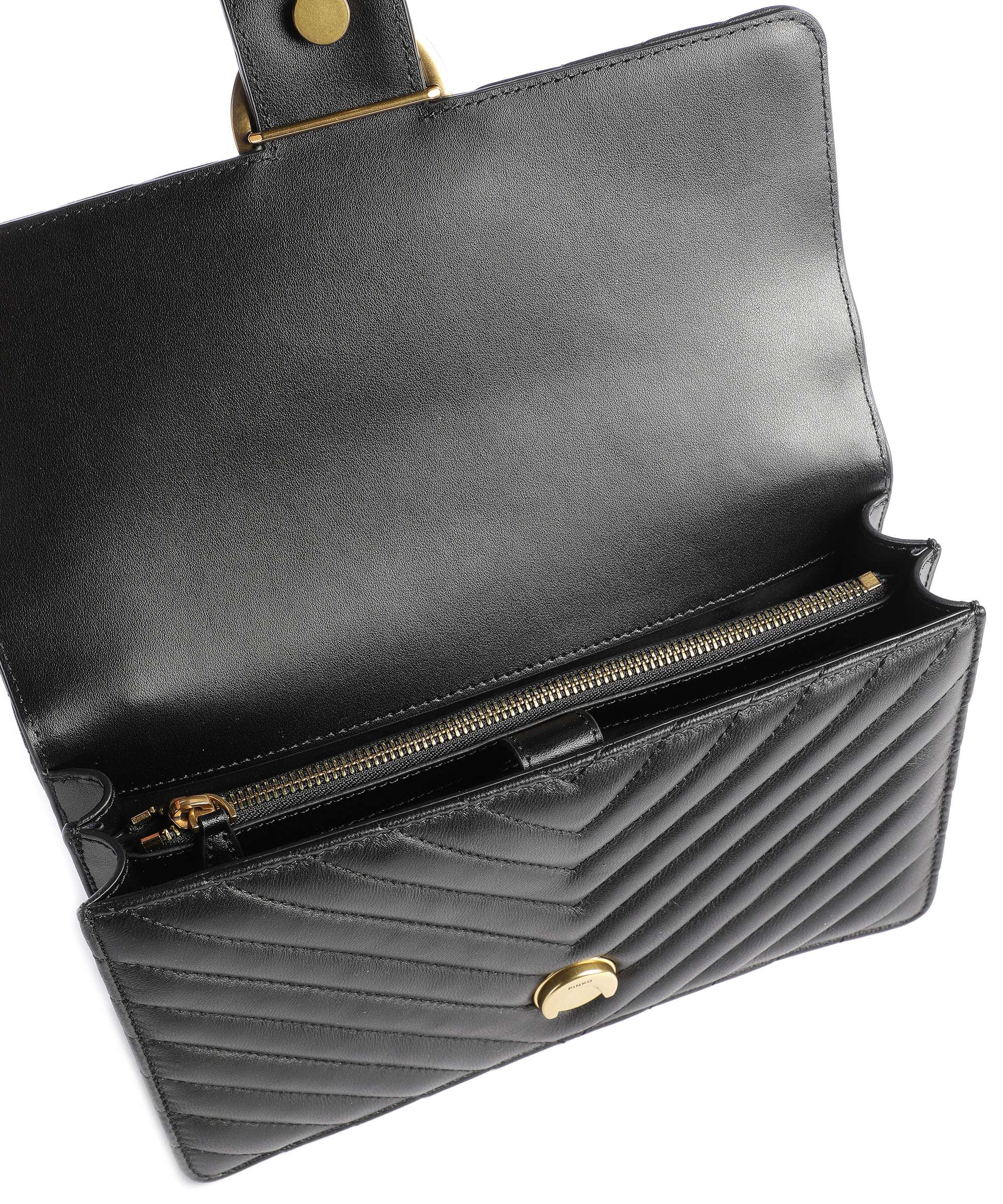 Pinko Love One Classic Sac porté épaule nero/antique gold - Image 6