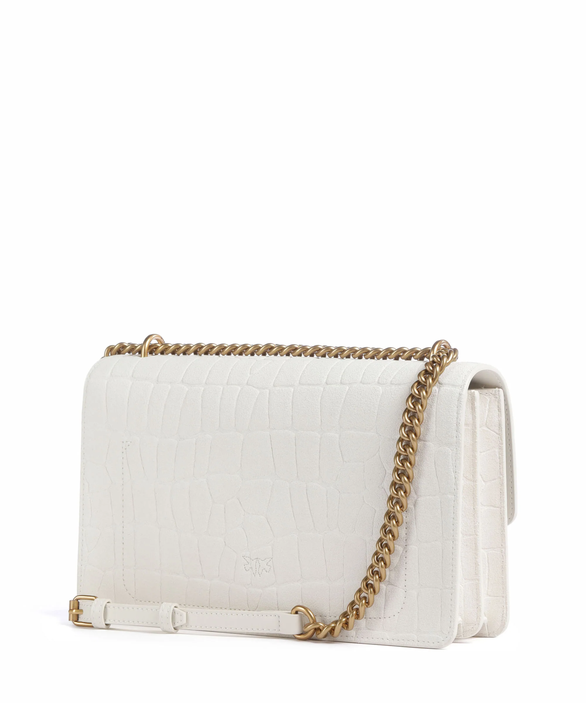Pinko Love One Classic Sac porté épaule bianco nembo/antique gold - Image 2
