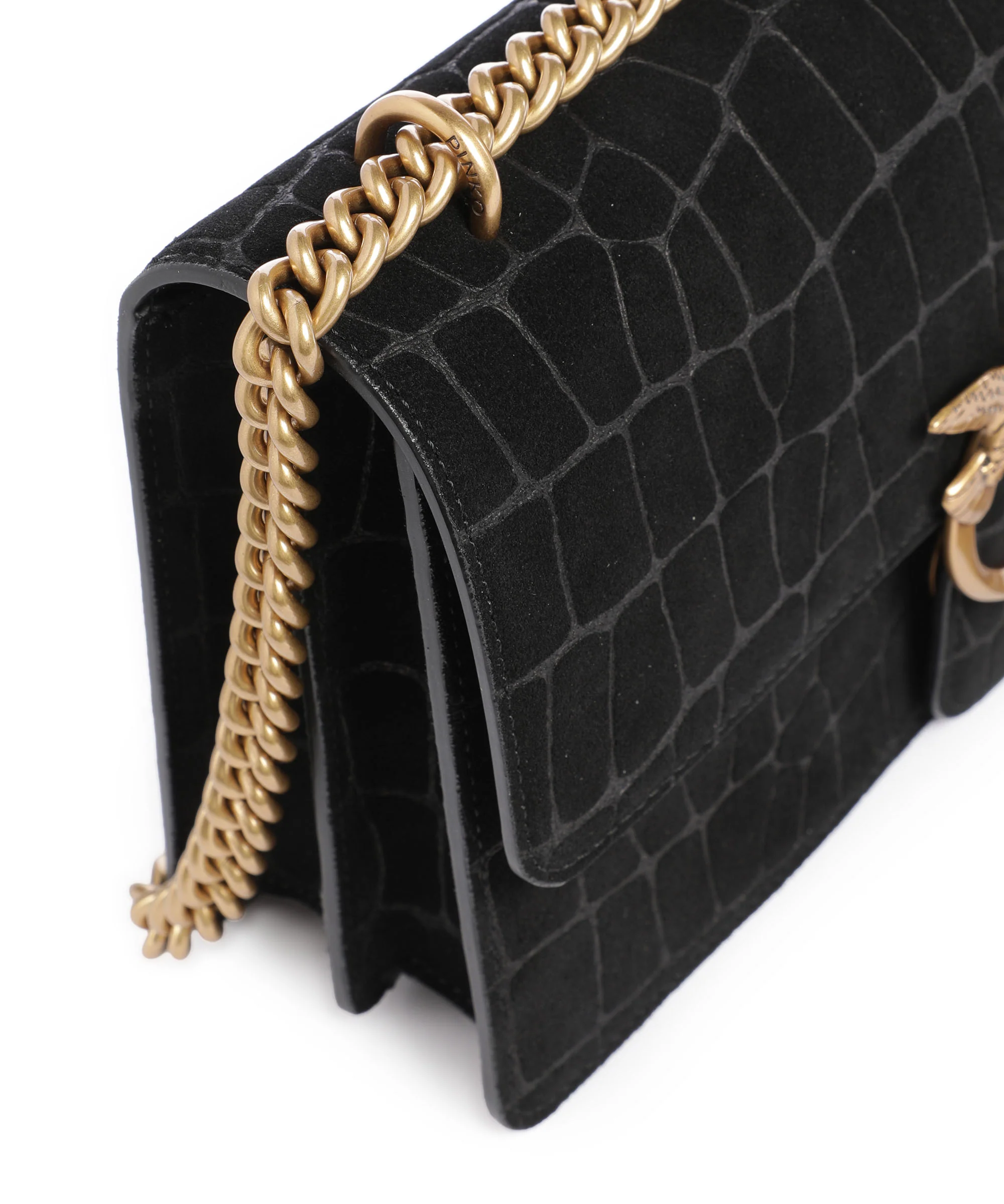Pinko Love One Classic Sac porté épaule nero/antique gold - Image 5