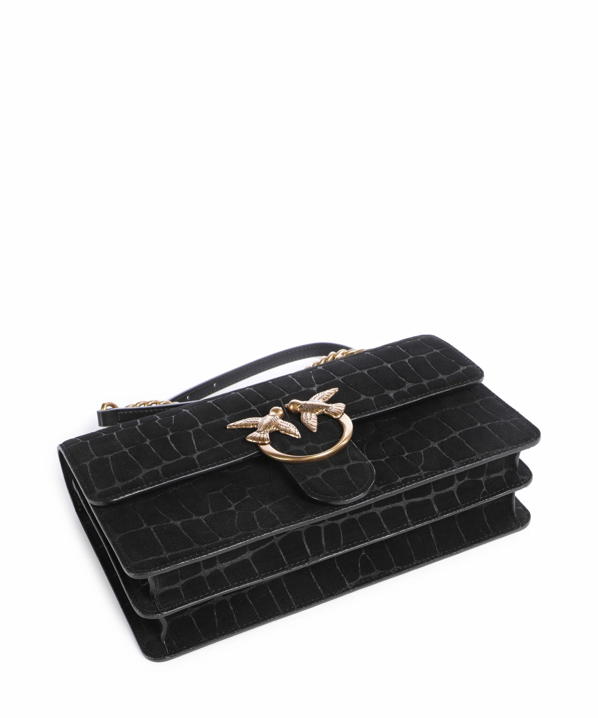 Pinko Love One Classic Sac porté épaule nero/antique gold - Image 6