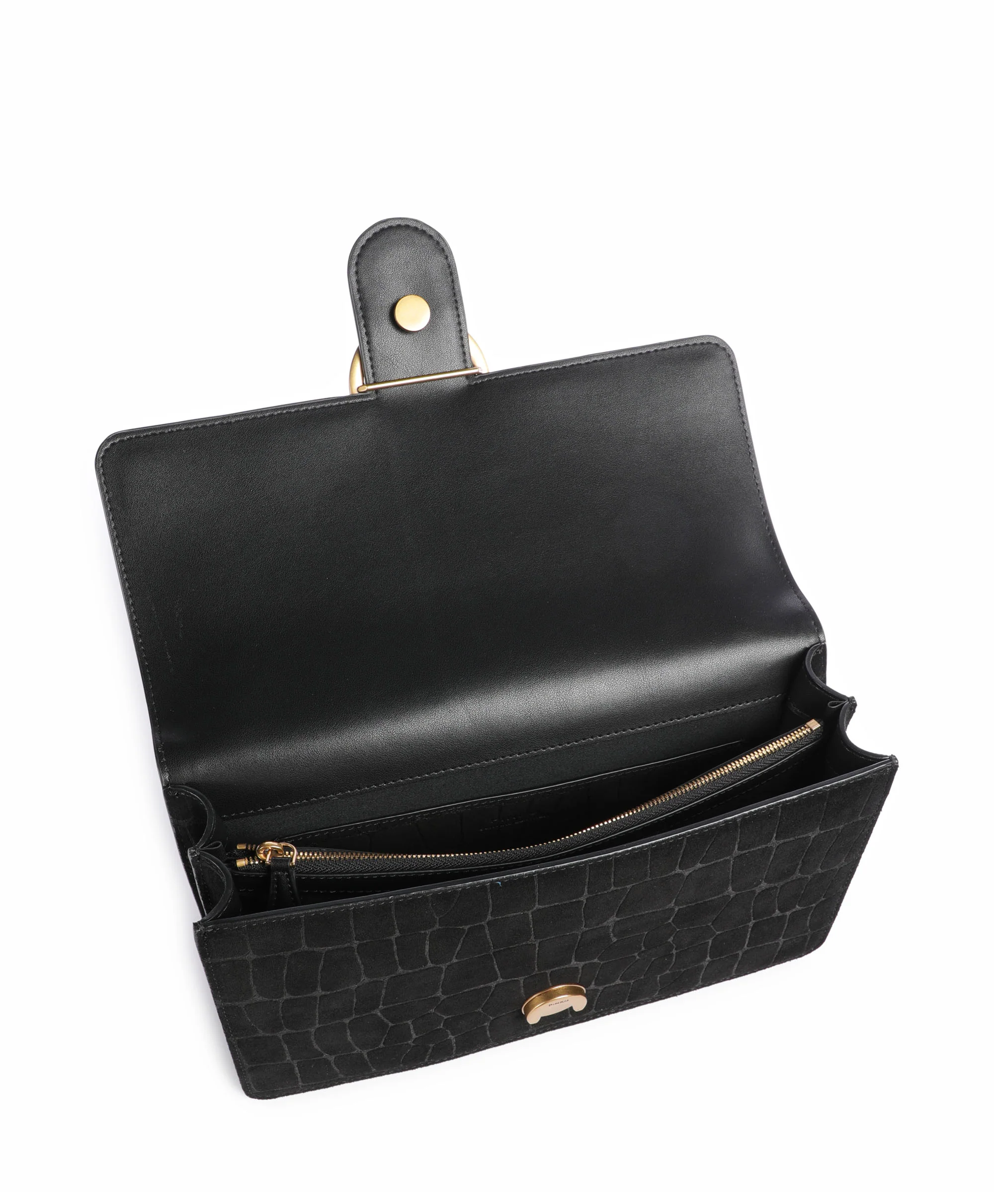 Pinko Love One Classic Sac porté épaule nero/antique gold - Image 7